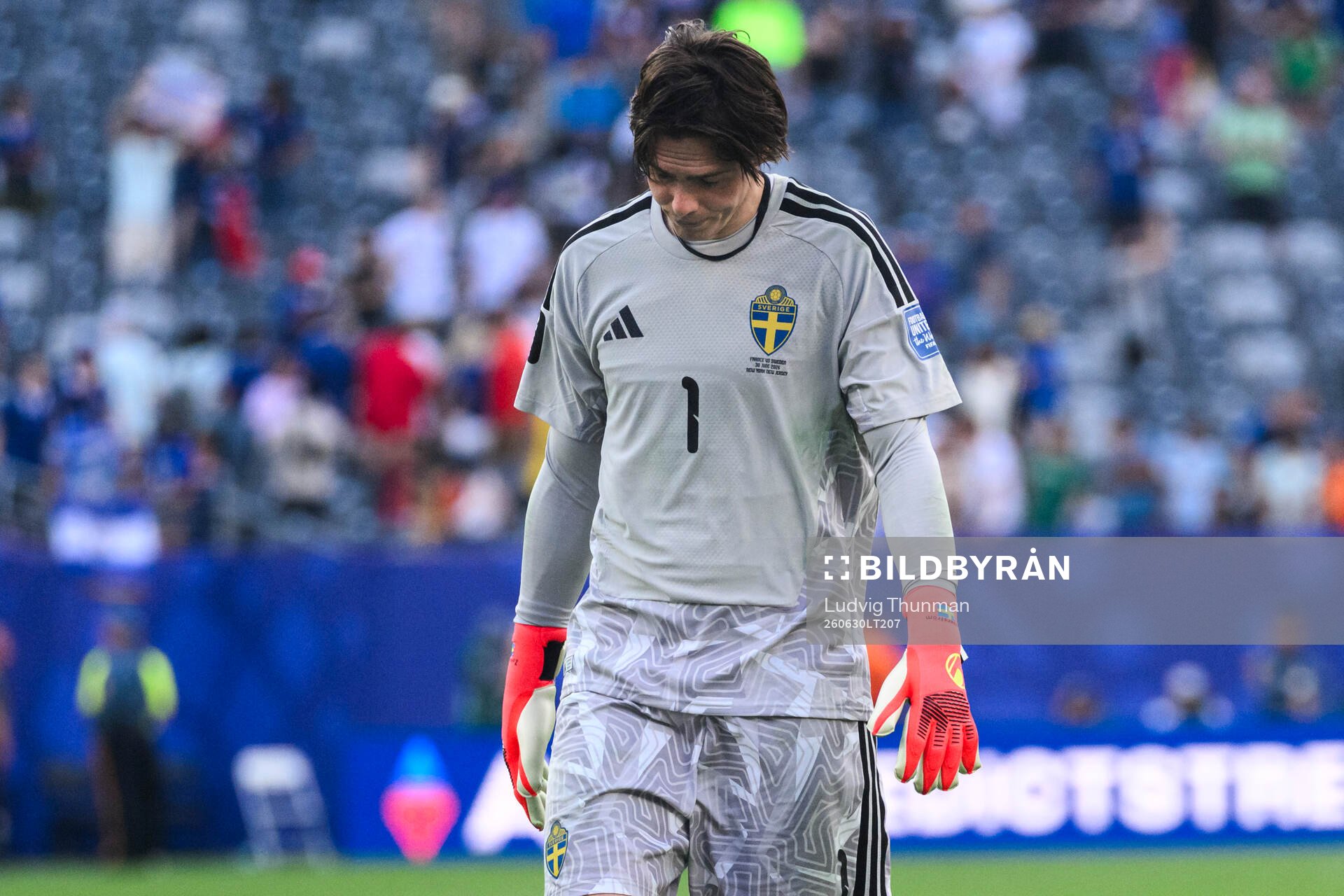 Goalkeeper Jacob Widell Zetterström of Sweden