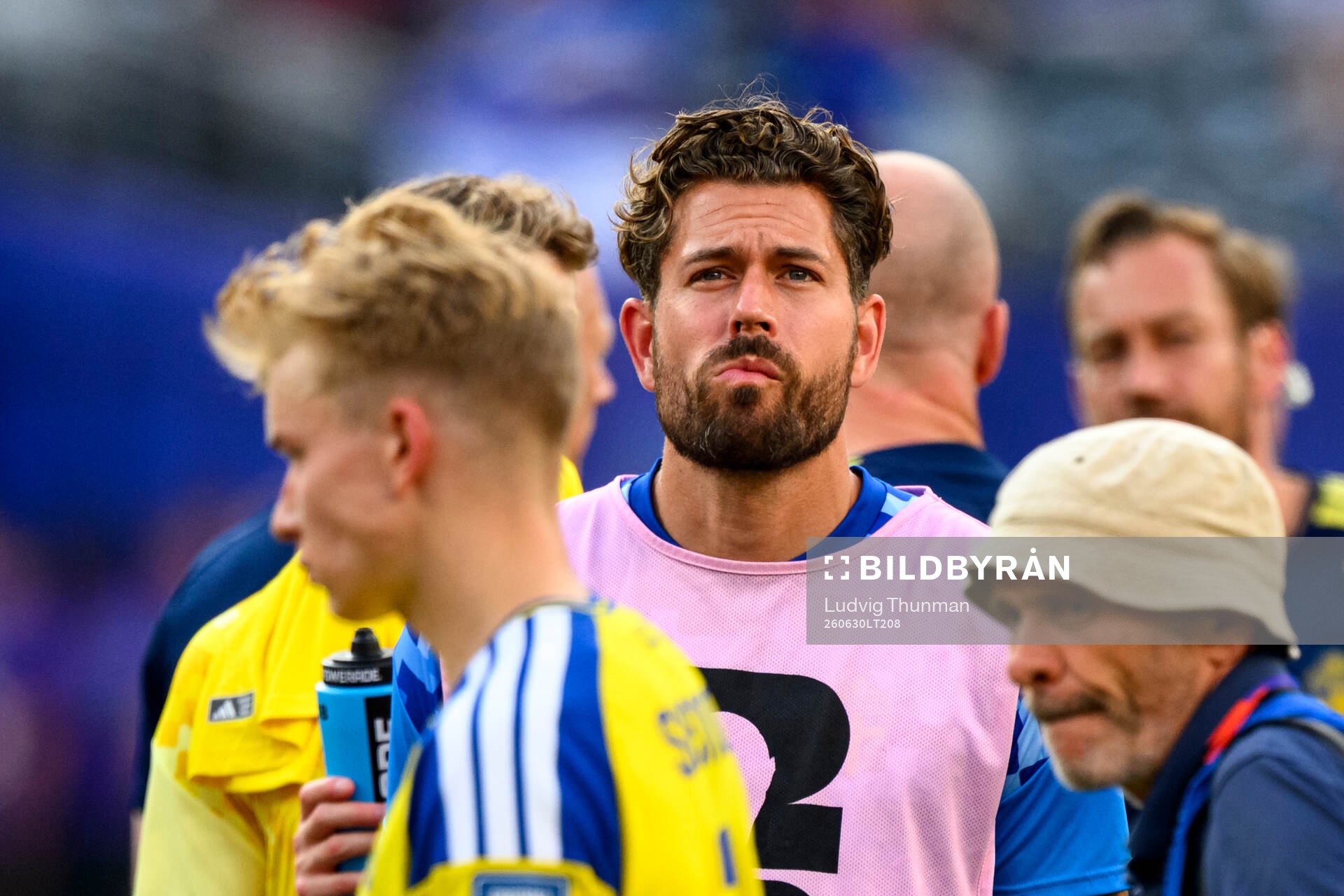 Goalkeeper Kristoffer Nordfeldt of Sweden
