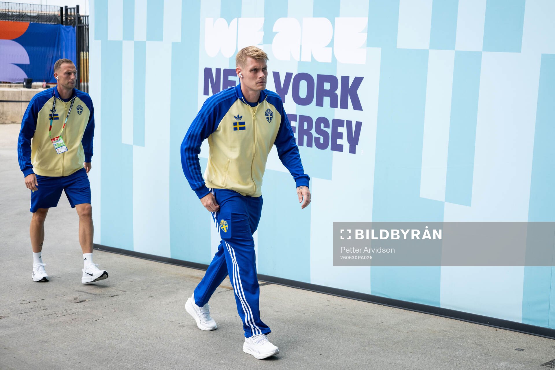 Gustaf Nilsson and Eric Smith of Sweden arrives