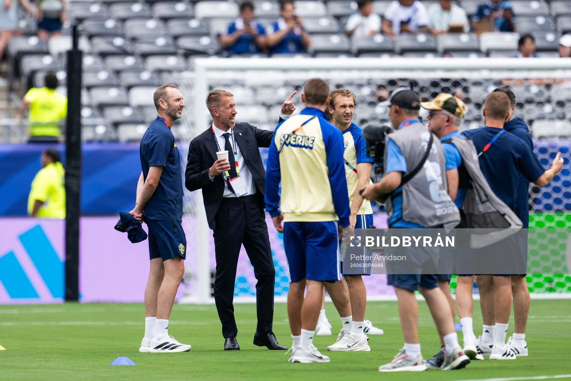 Assistant coach Andreas Georgson and H´head coach Graham