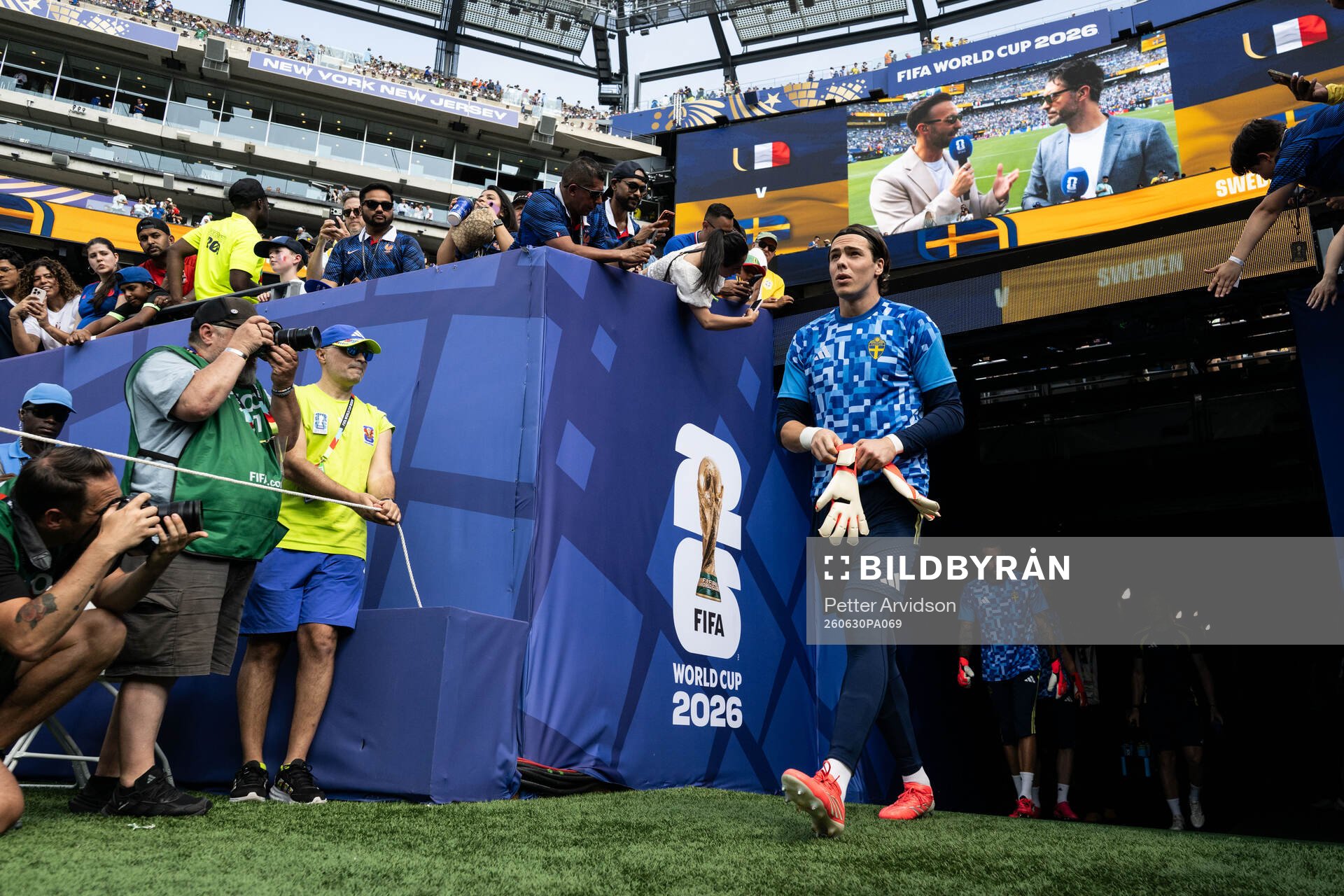 Goalkeeper Jacob Widell Zetterström of Sweden