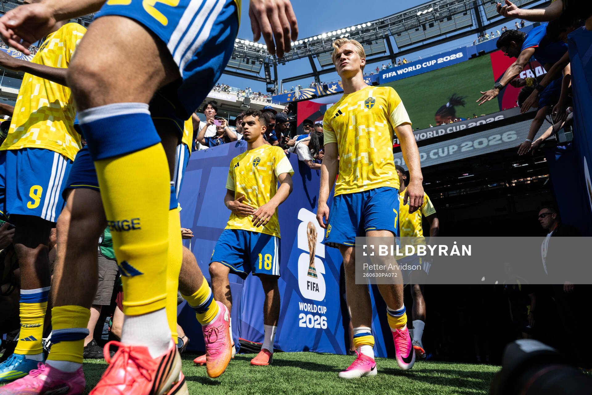 Yasin Ayari and Lucas Bergvall of Sweden