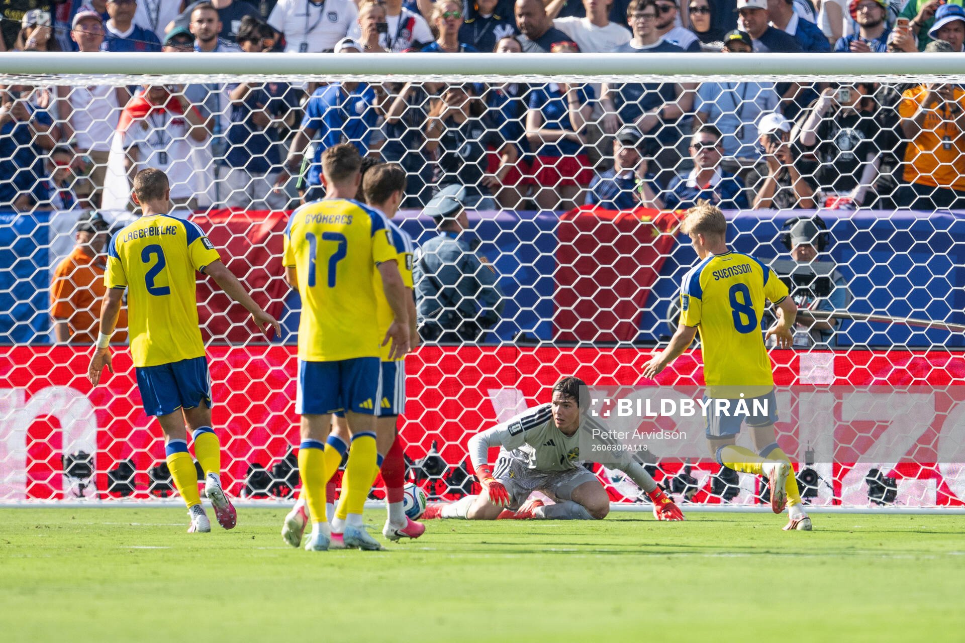 Goalkeeper Jacob Widell Zetterström of Sweden