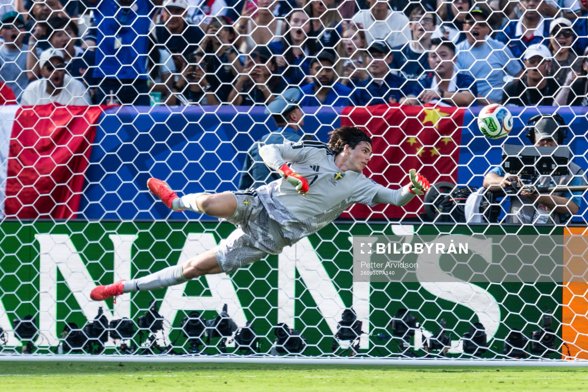 Goalkeeper Jacob Widell Zetterström of Sweden