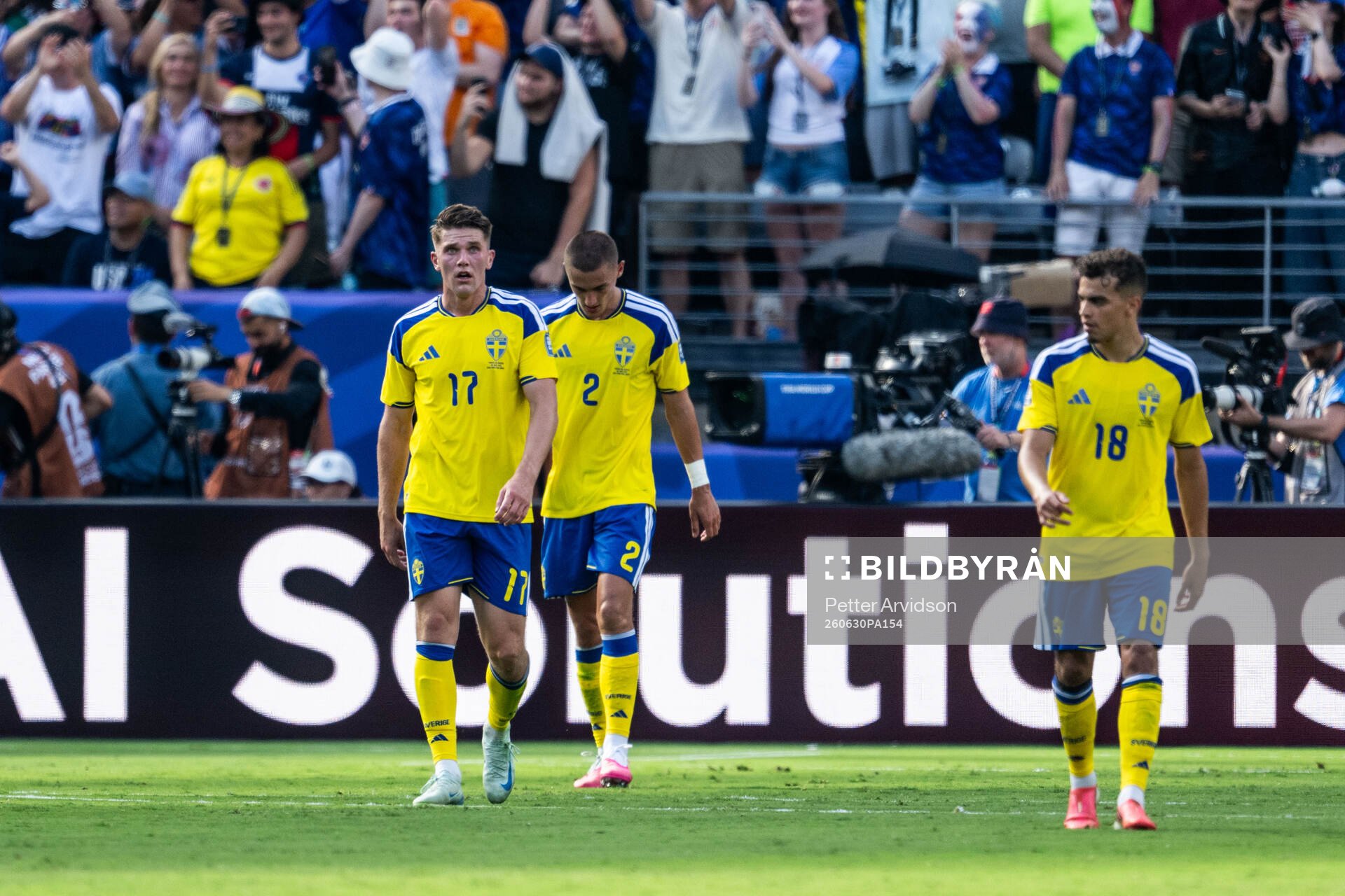 Viktor Gyökeres, Gustaf Lagerbielke, Yasin Ayari of Sweden