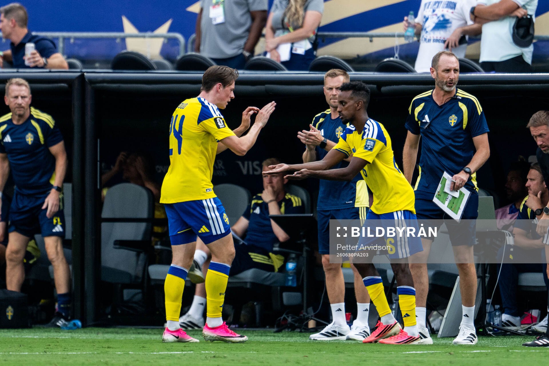 Elliot Stroud and Taha Ali of Sweden