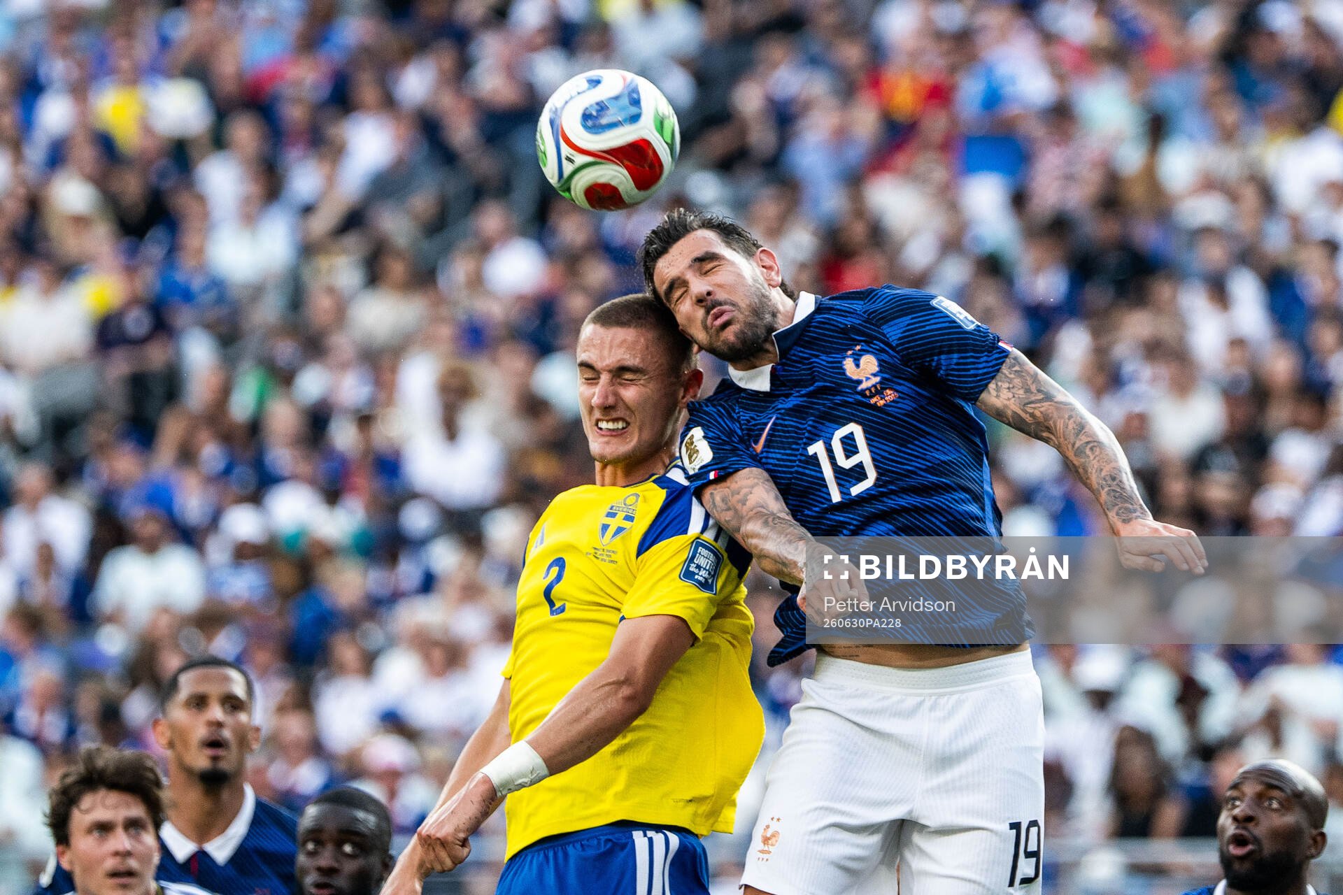 Gustaf Lagerbielke of Sweden and Theo Hernandez of France