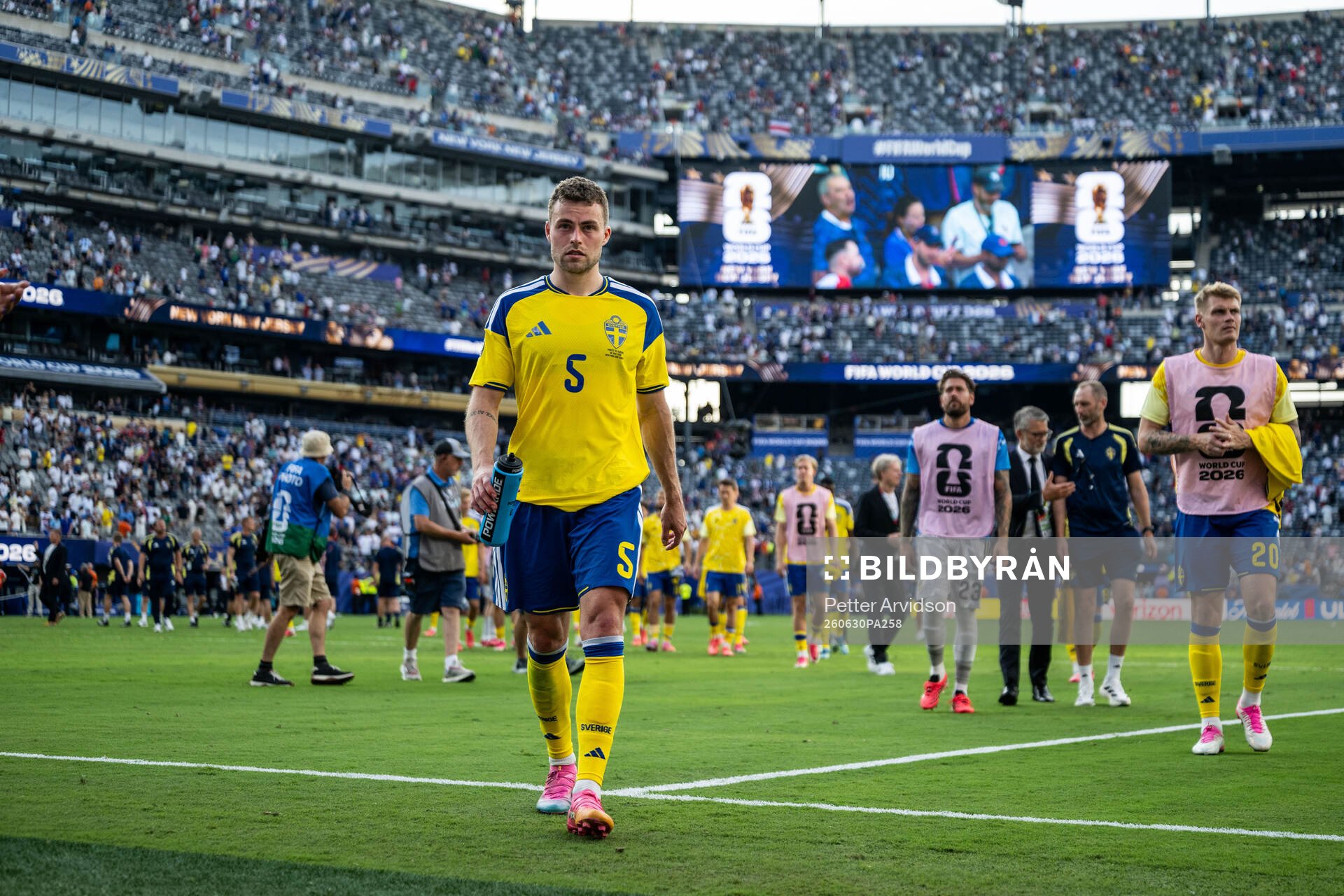 Gabriel Gudmundsson of Sweden looks dejected