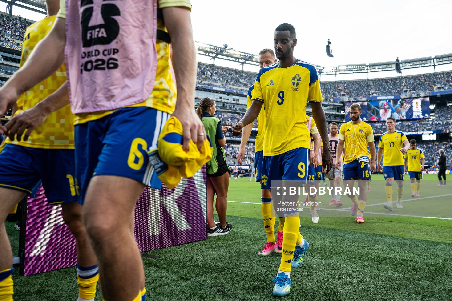 Alexander Isak of Sweden looks dejected