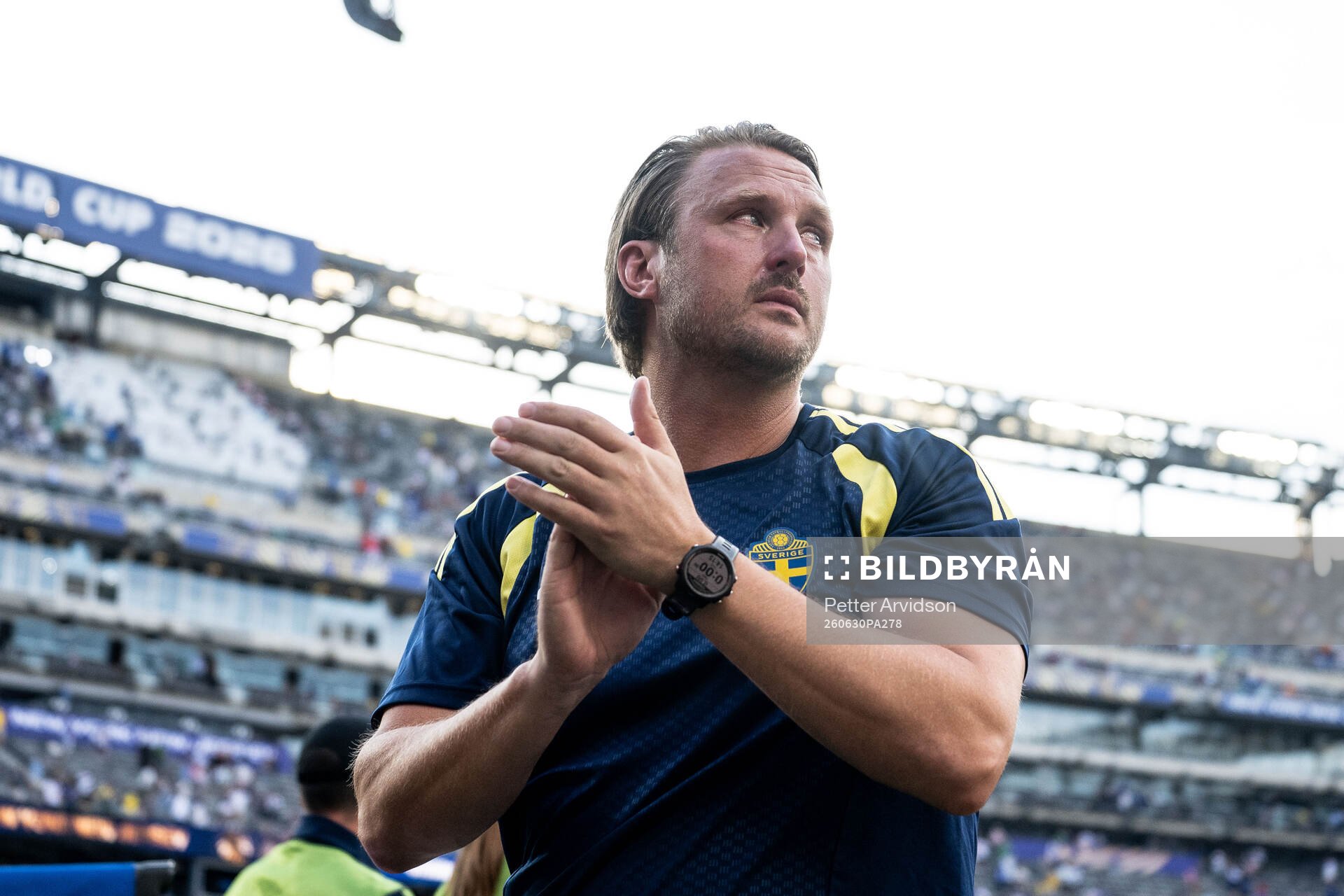 Assistant coach Björn Hamberg of Sweden looks dejected