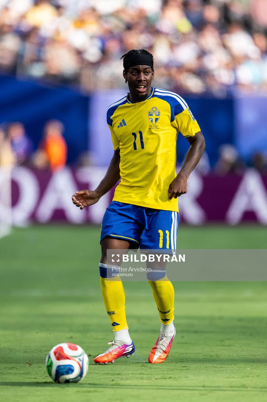 Anthony Elanga of Sweden