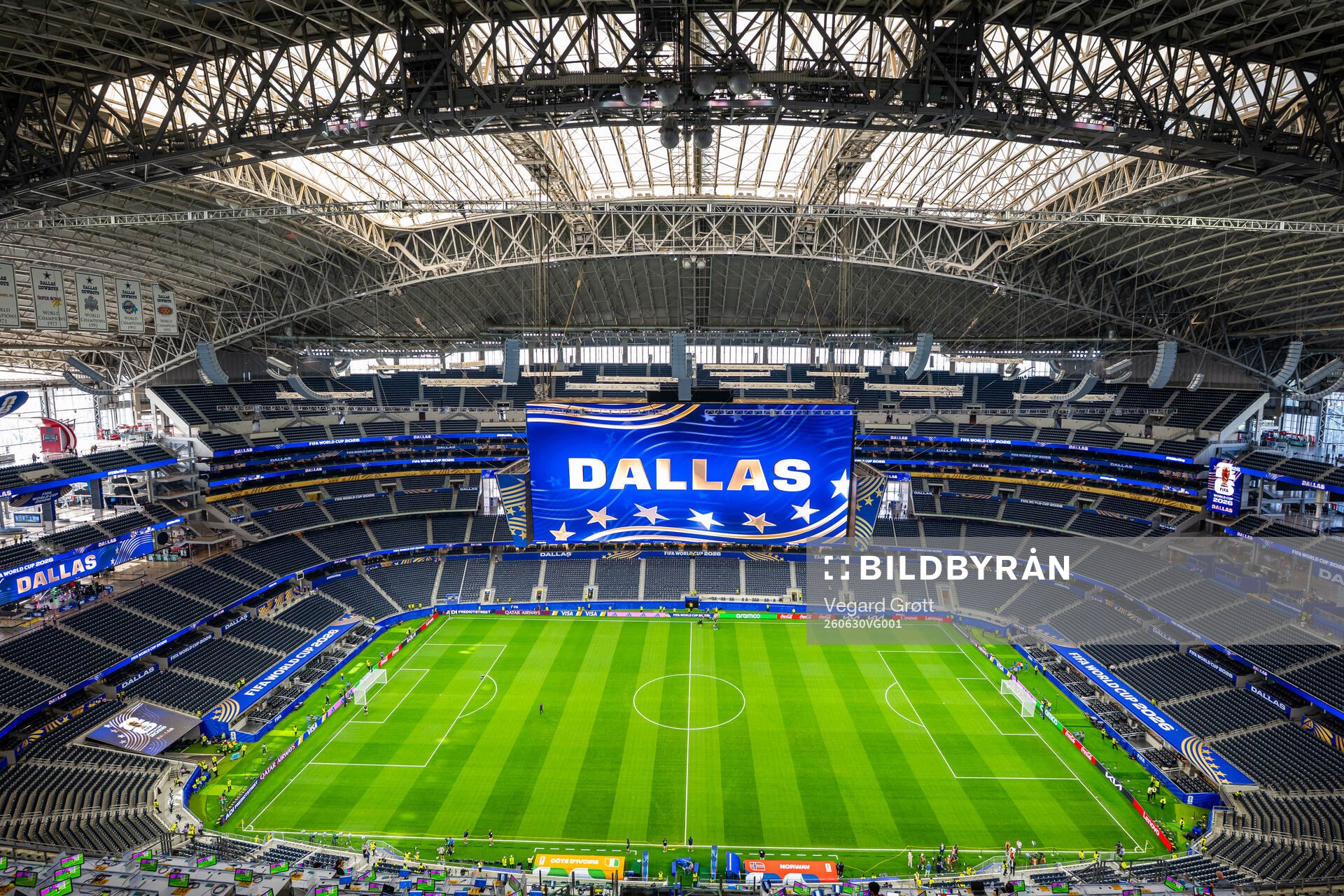 General interior view of Dallas Stadium