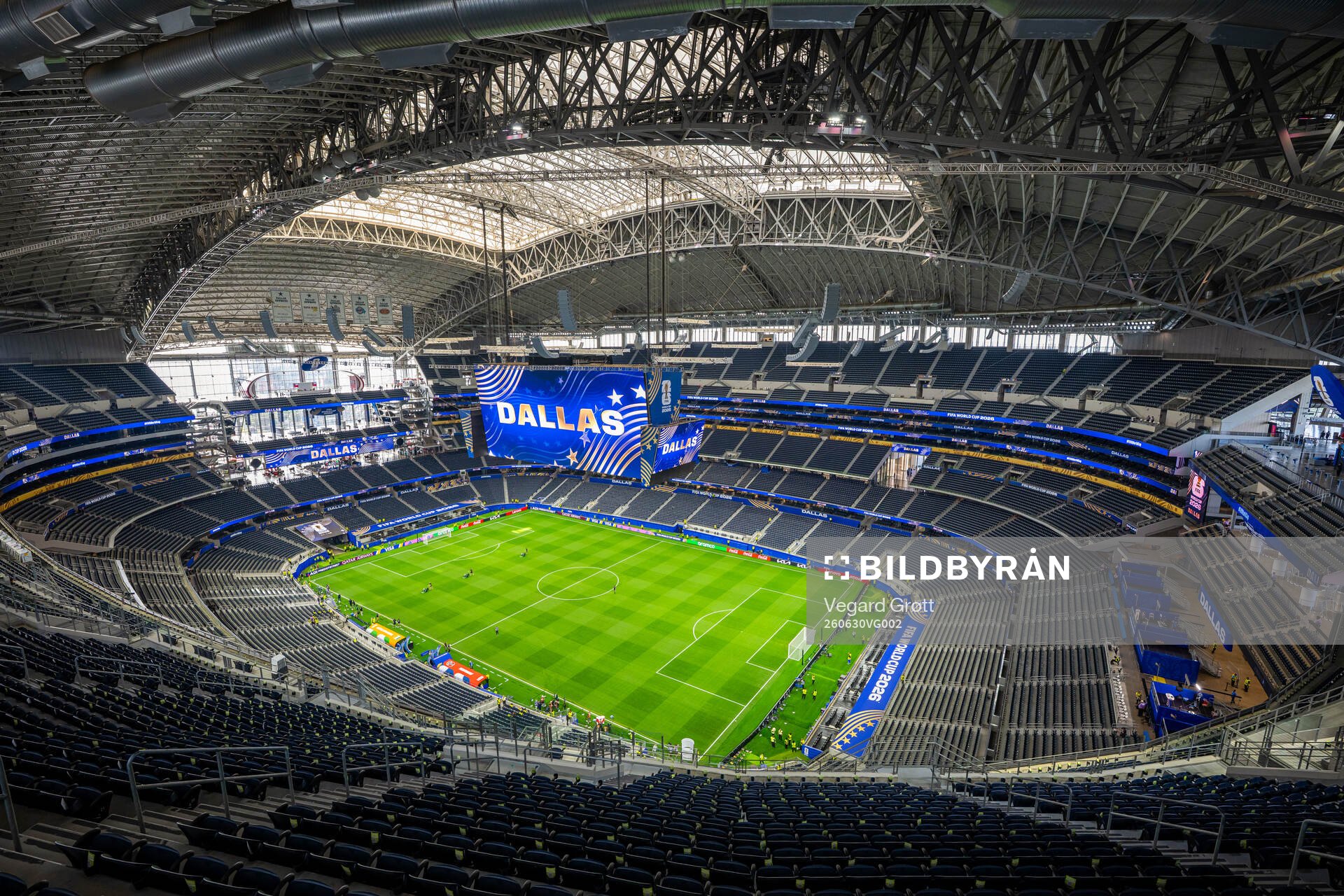 General interior view of Dallas Stadium