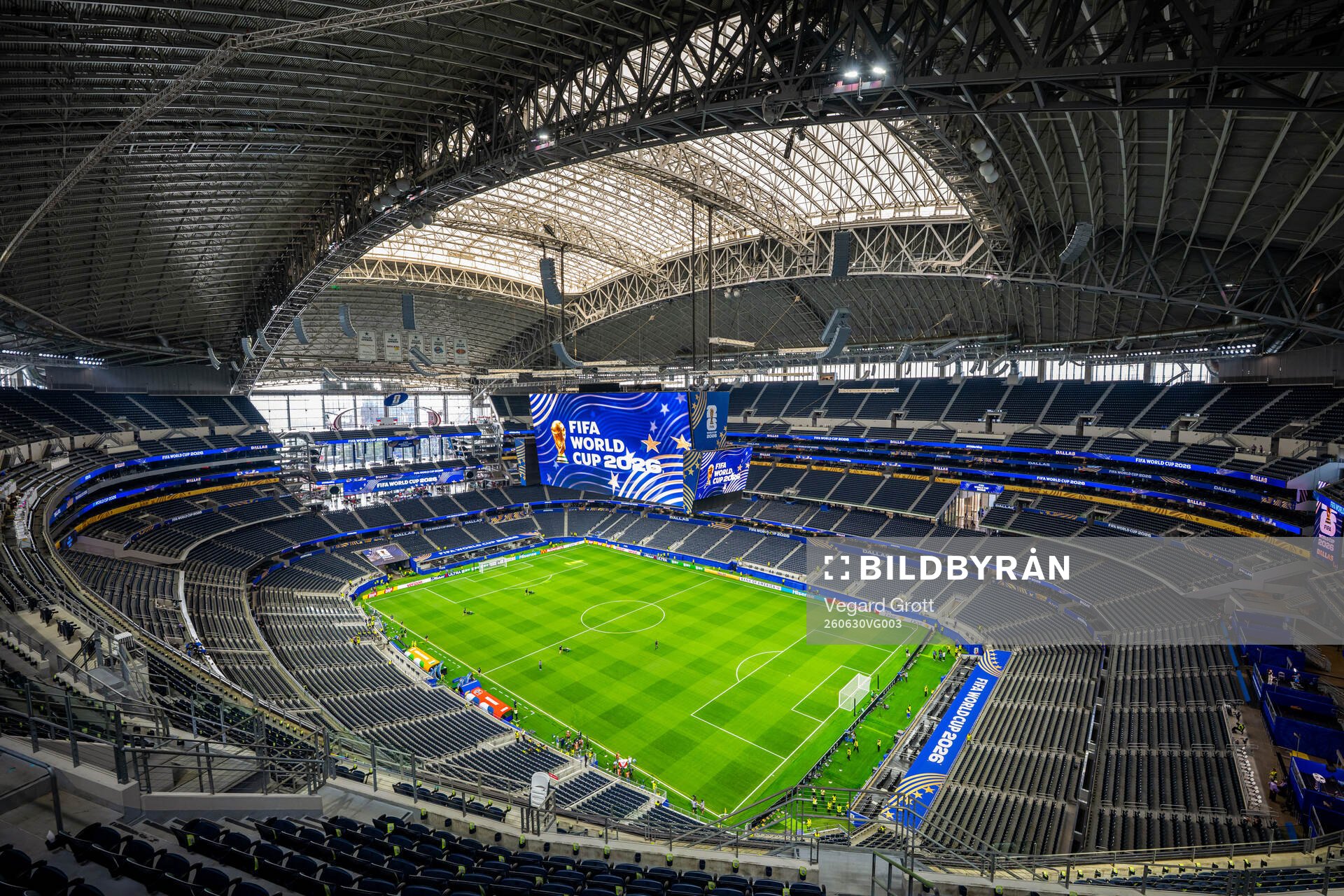 General interior view of Dallas Stadium