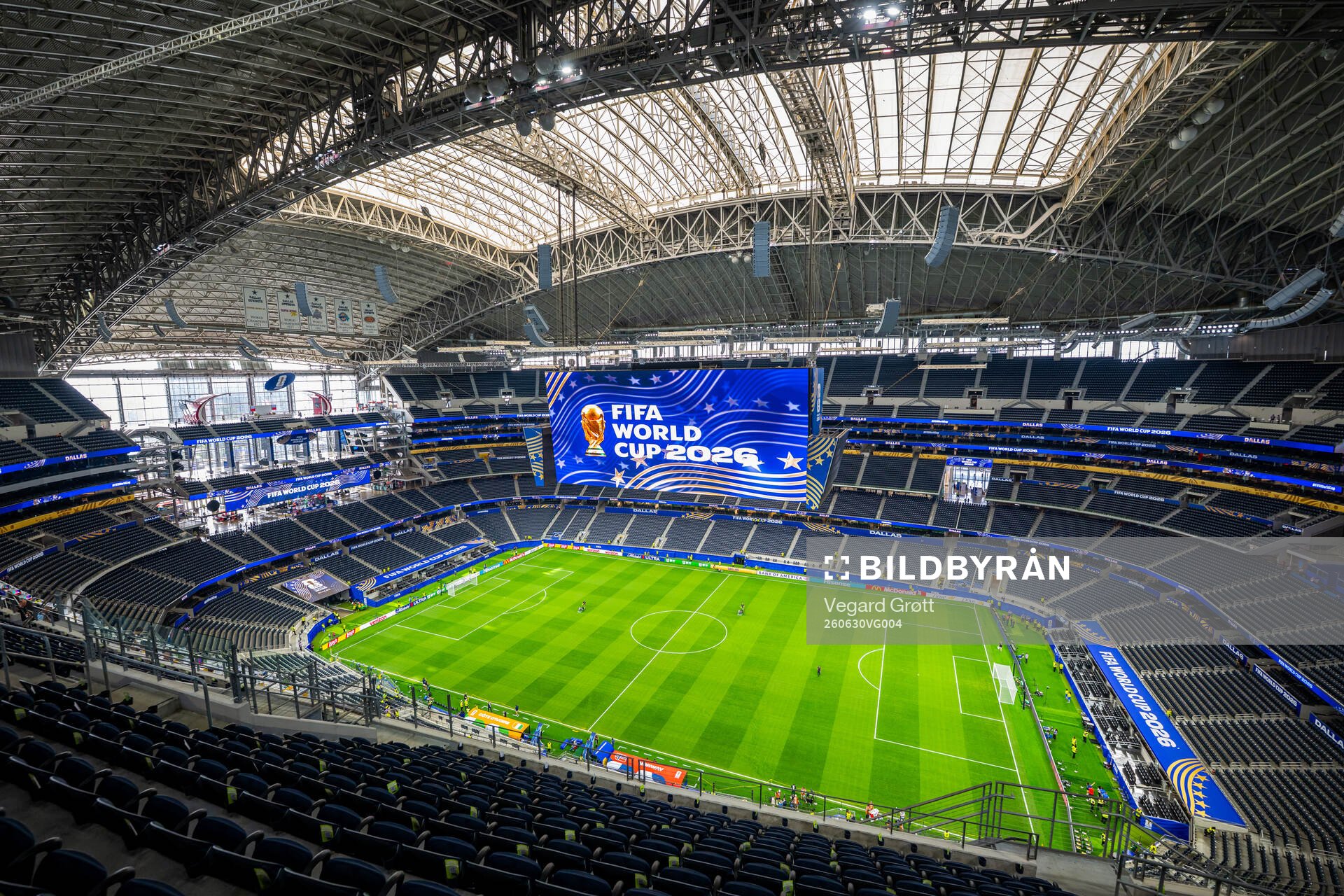 General interior view of Dallas Stadium