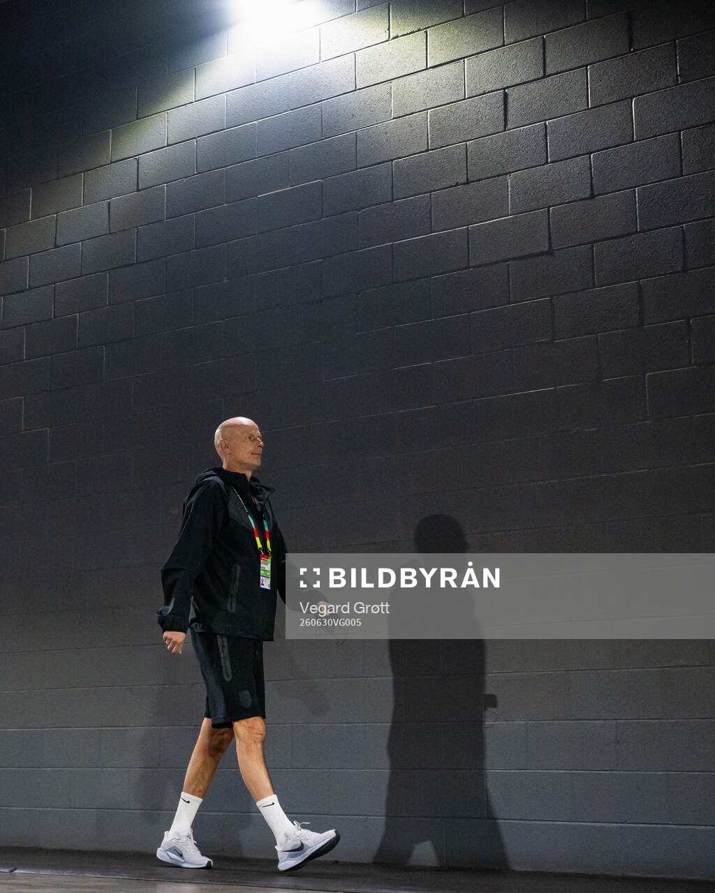Ståle Solbakken, head coach of Norway, arrives