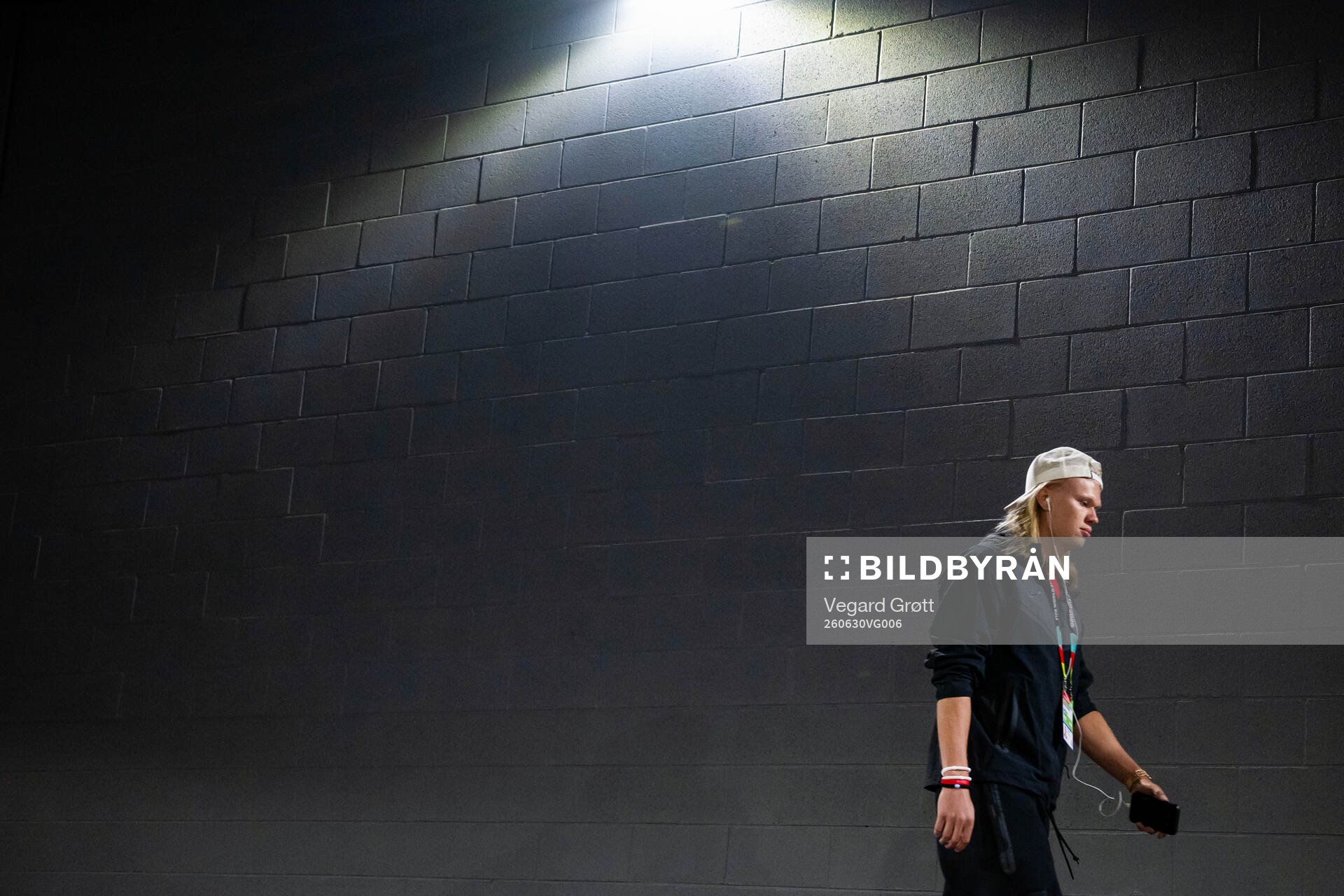 Erling Braut Haaland of Norway arrives