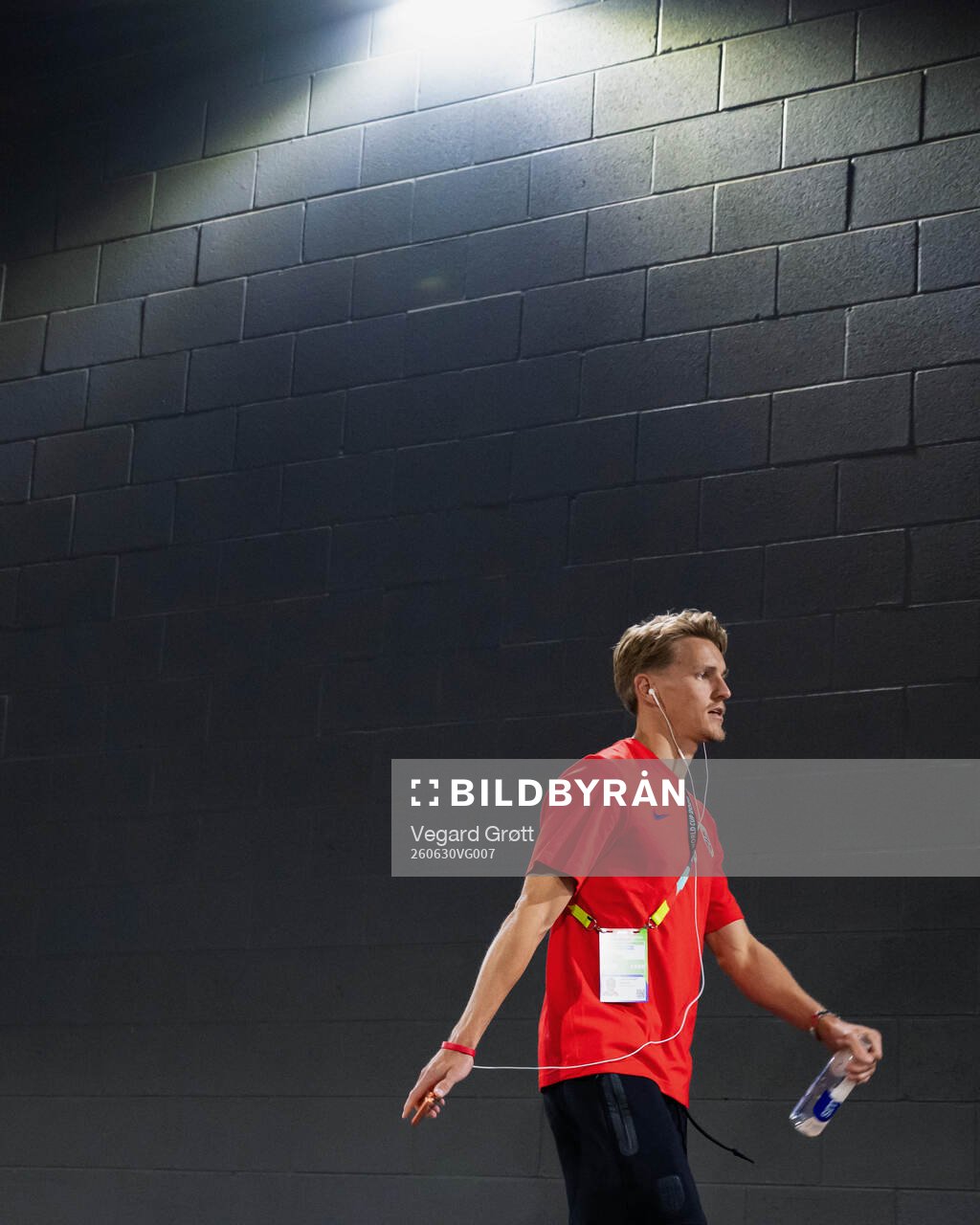 Martin Ødegaard of Norway arrives