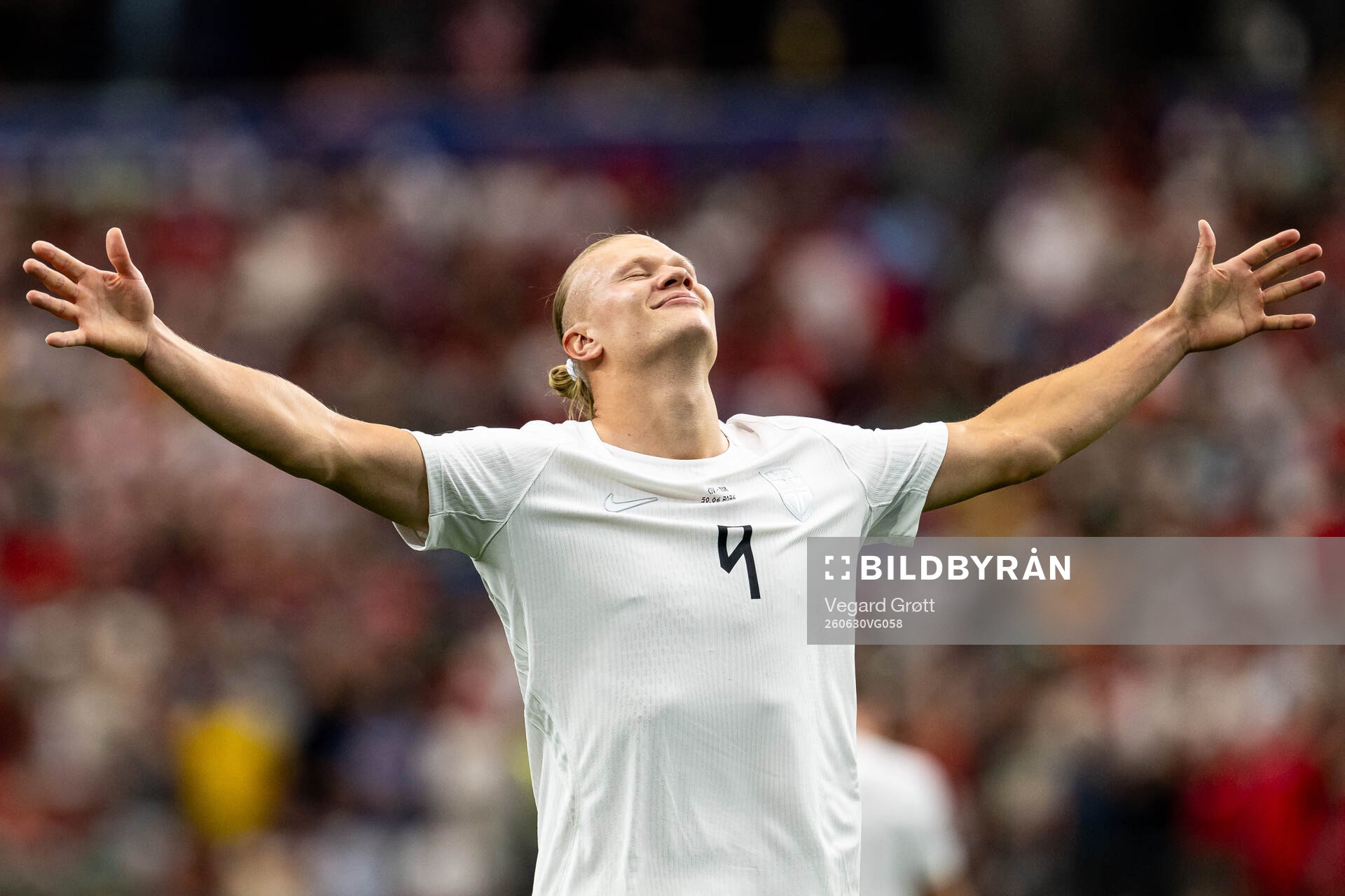 Erling Braut Haaland of Norway celebrates