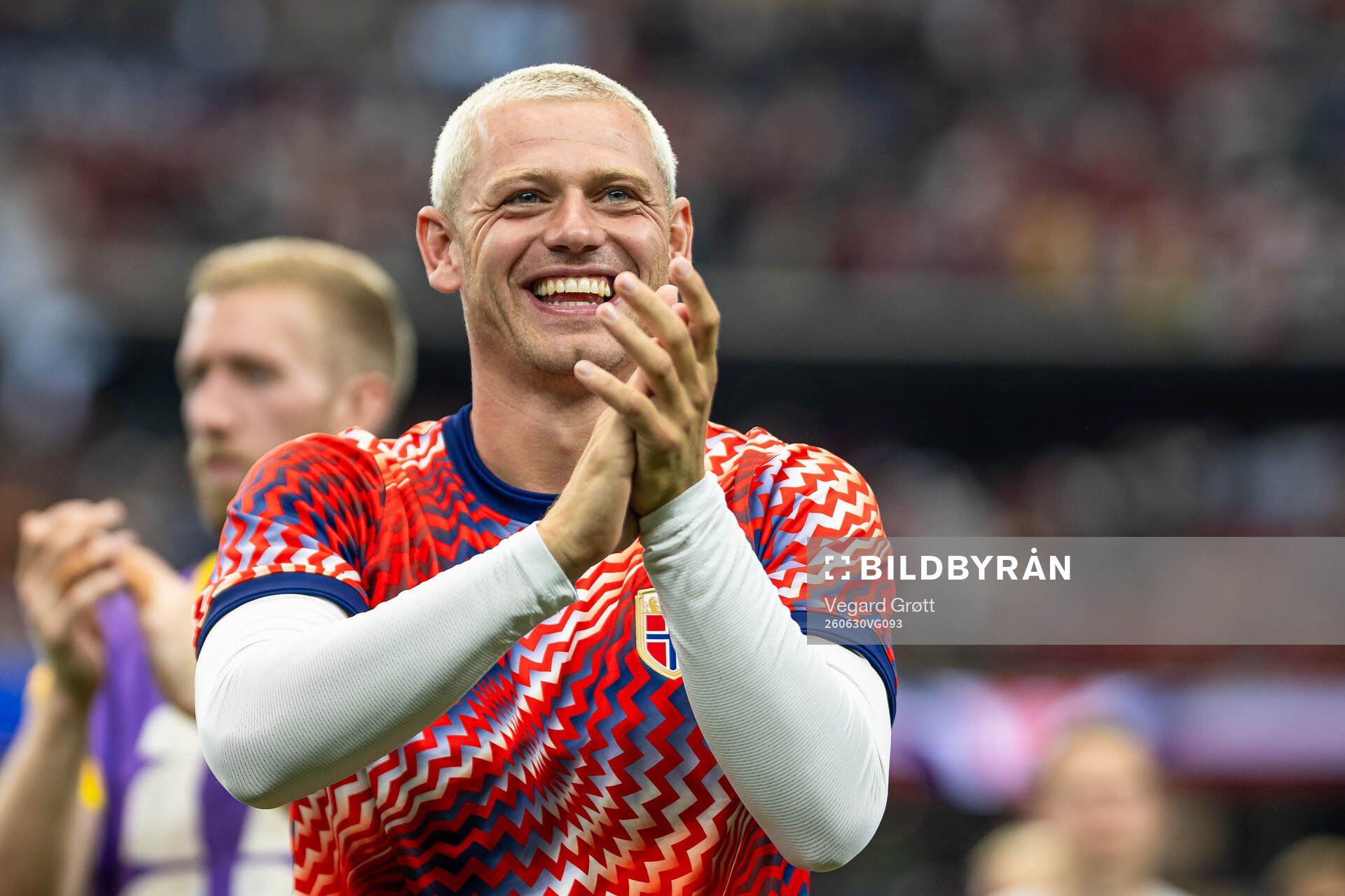 Fredrik Aursnes of Norway celebrates