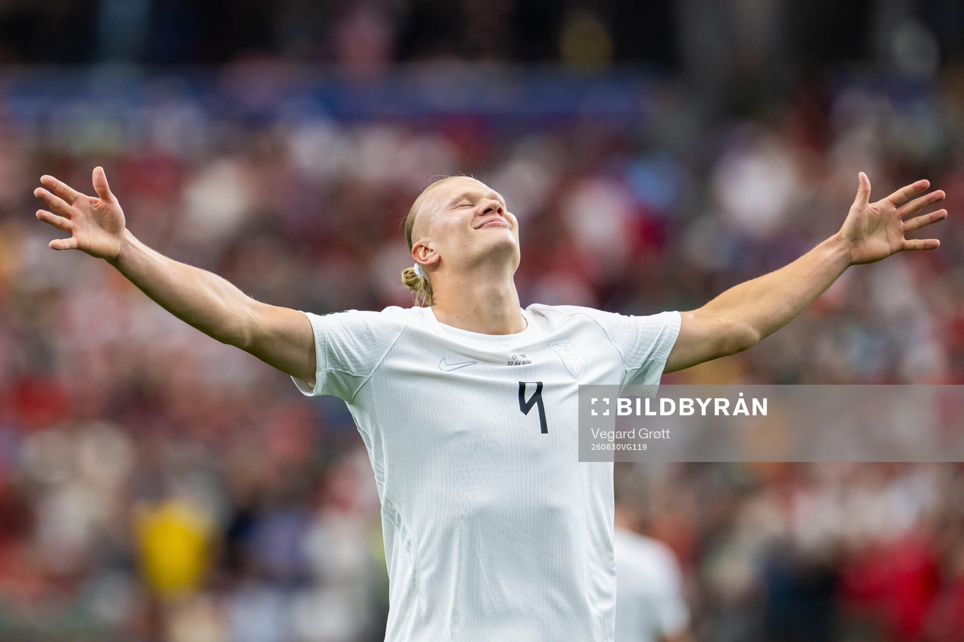 Erling Braut Haaland of Norway celebrates