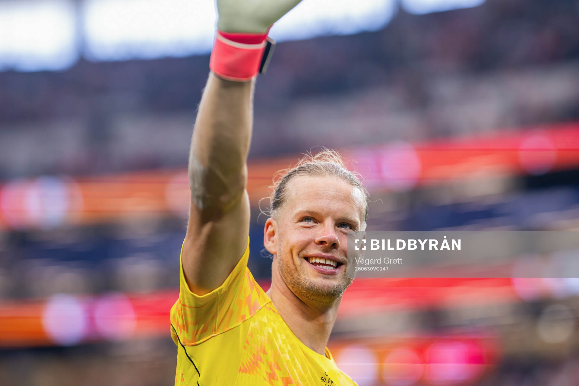 Goalkeeper Ørjan Håskjold Nyland of Norway