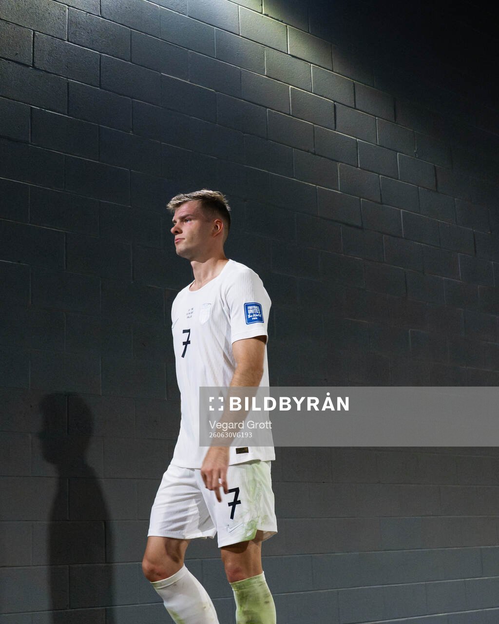 Alexander Sørloth of Norway at half-time