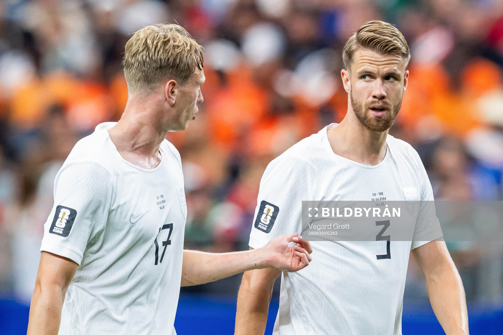 Torbjørn Lysaker Heggem and Kristoffer Ajer of Norway