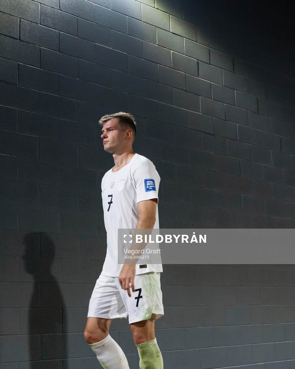 Alexander Sørloth of Norway at half-time