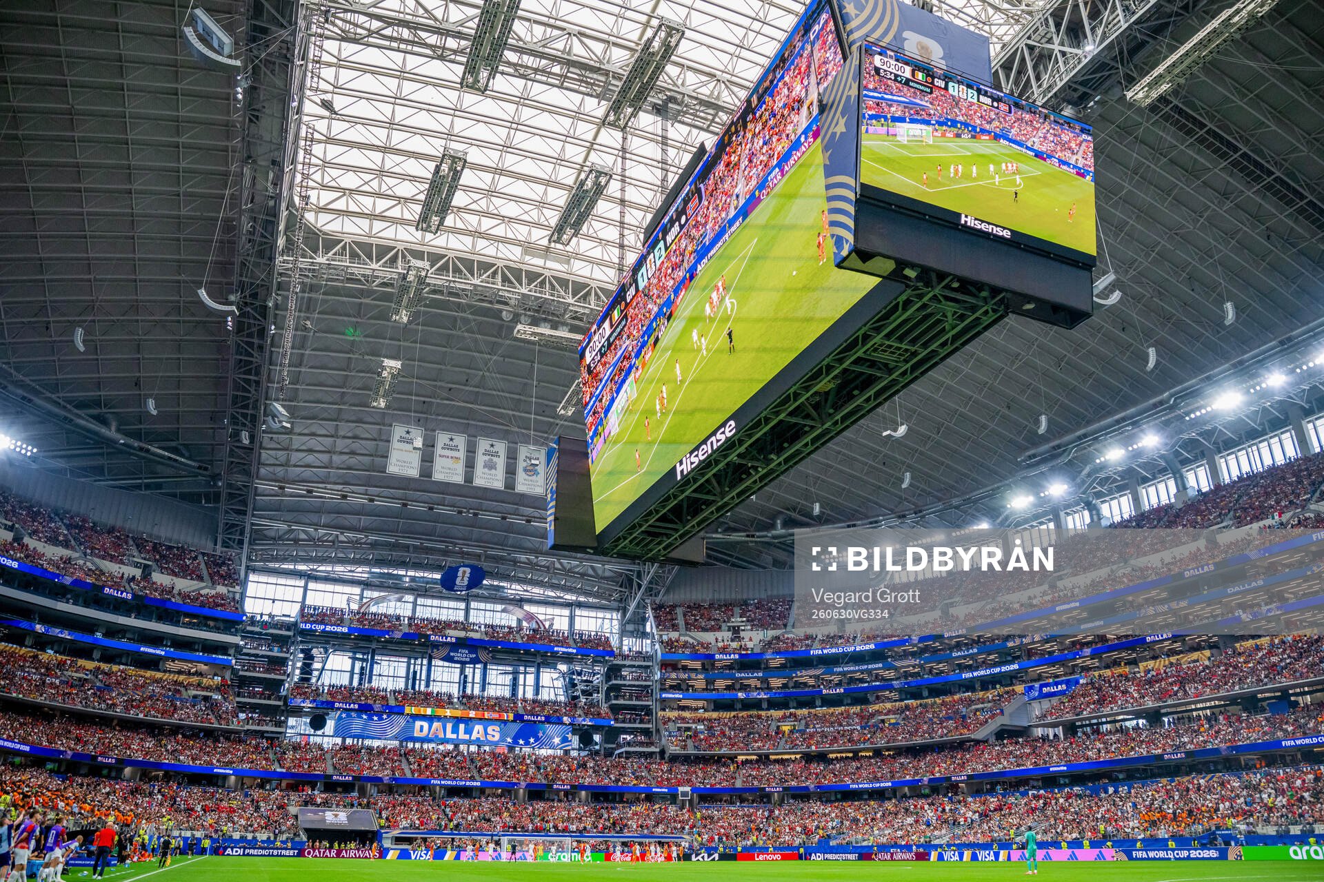 General interior view of Dallas Stadium