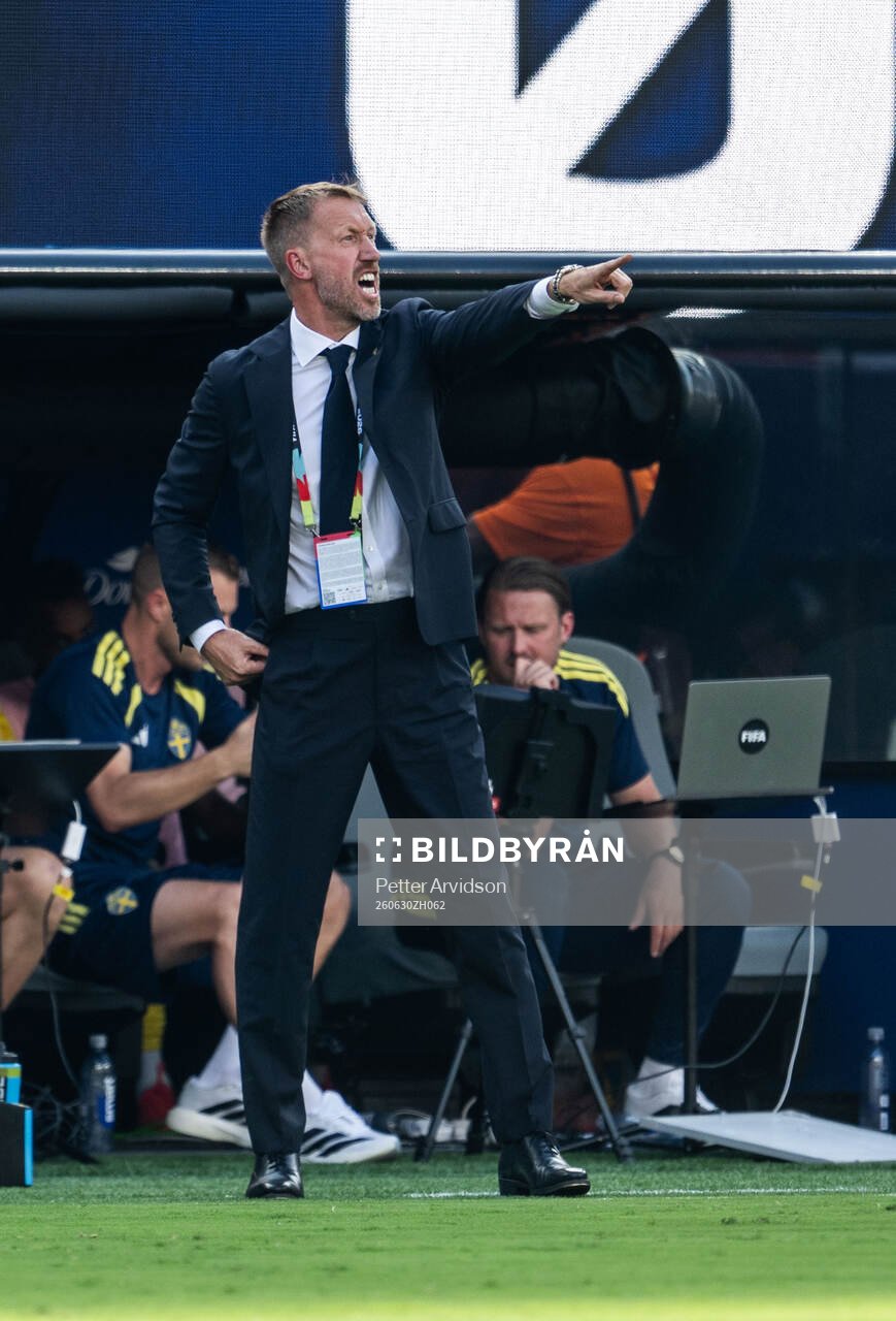 Head coach Graham Potter of Sweden