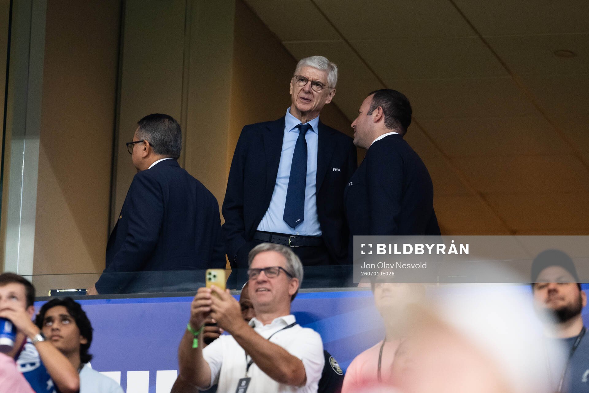 Arsene Wenger in the stands