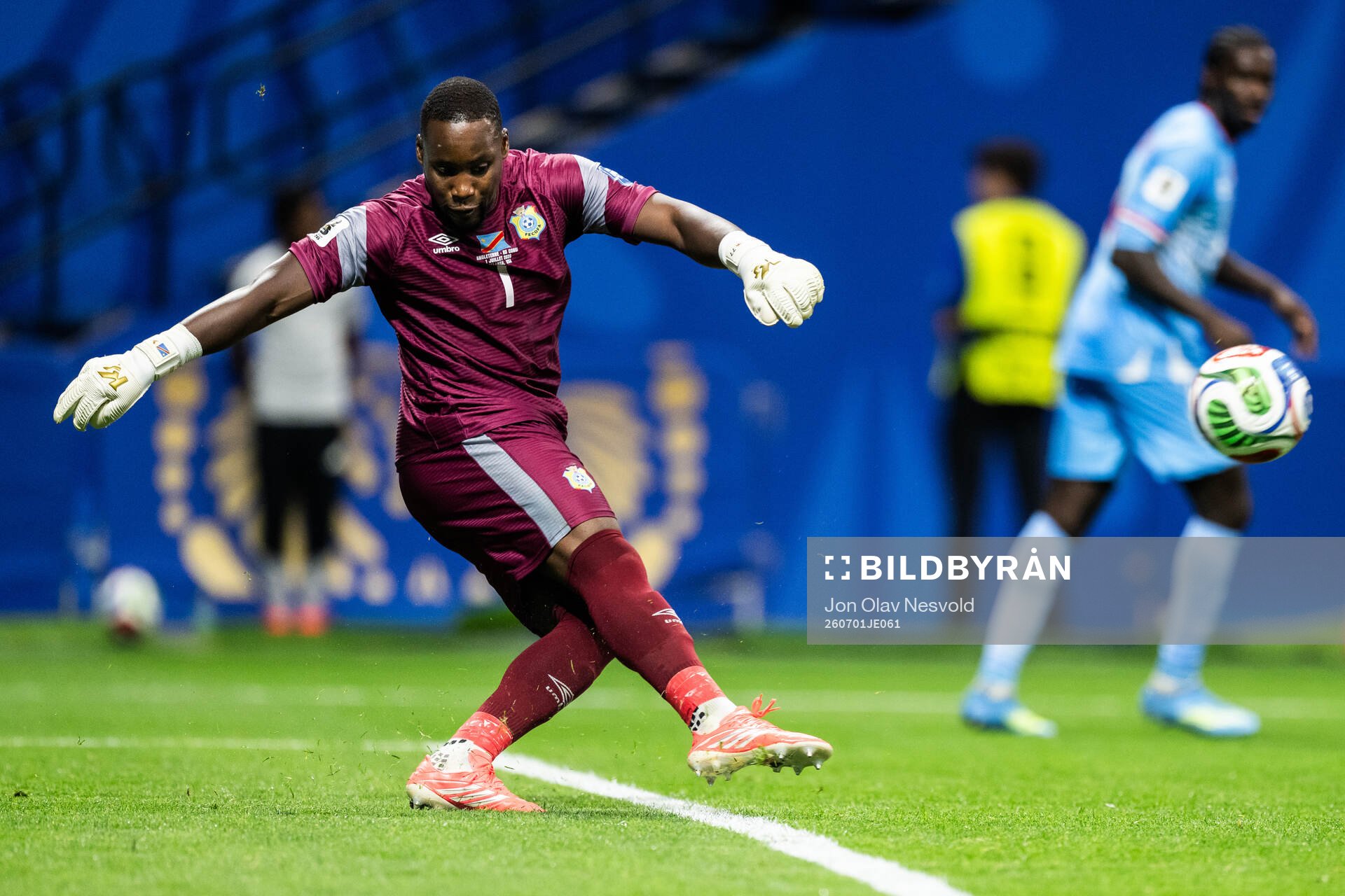 Goalkeeper Lionel Mpasi of Congo DR