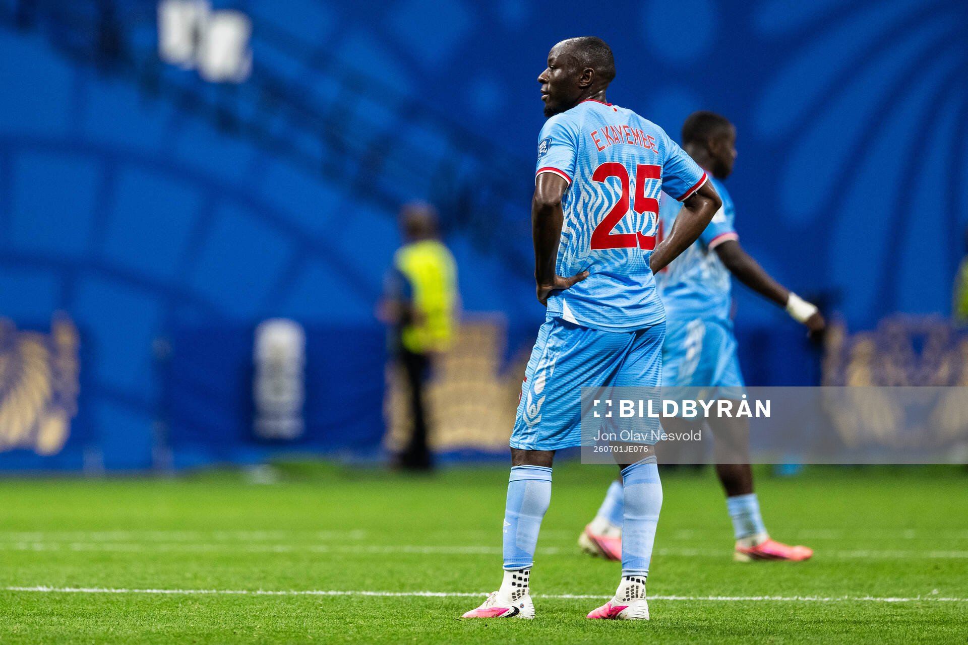 Edo Kayembe of Congo DR looks dejected