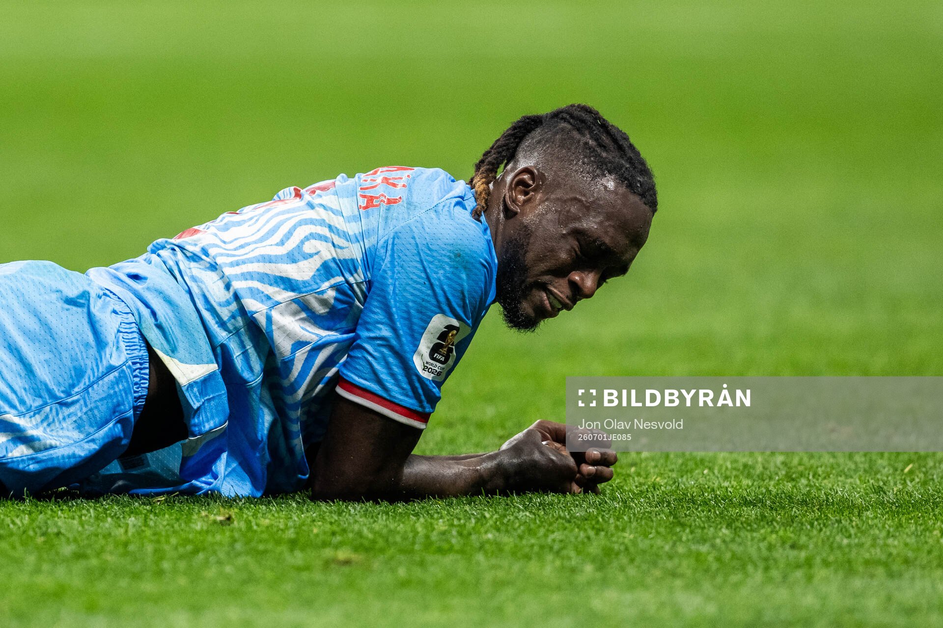 Aaron Wan-Bissaka of Congo DR looks dejected