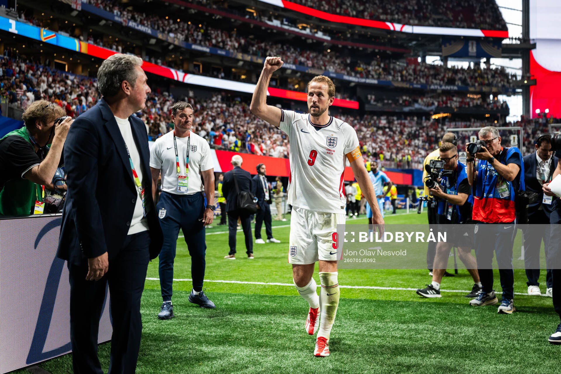 Harry Kane of England celebrates