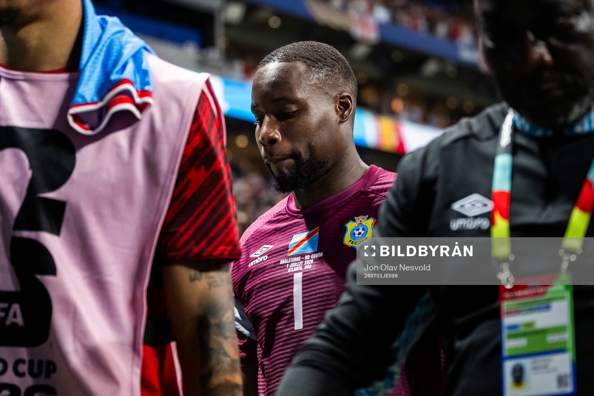 Goalkeeper Lionel Mpasi of Congo DR looks dejected