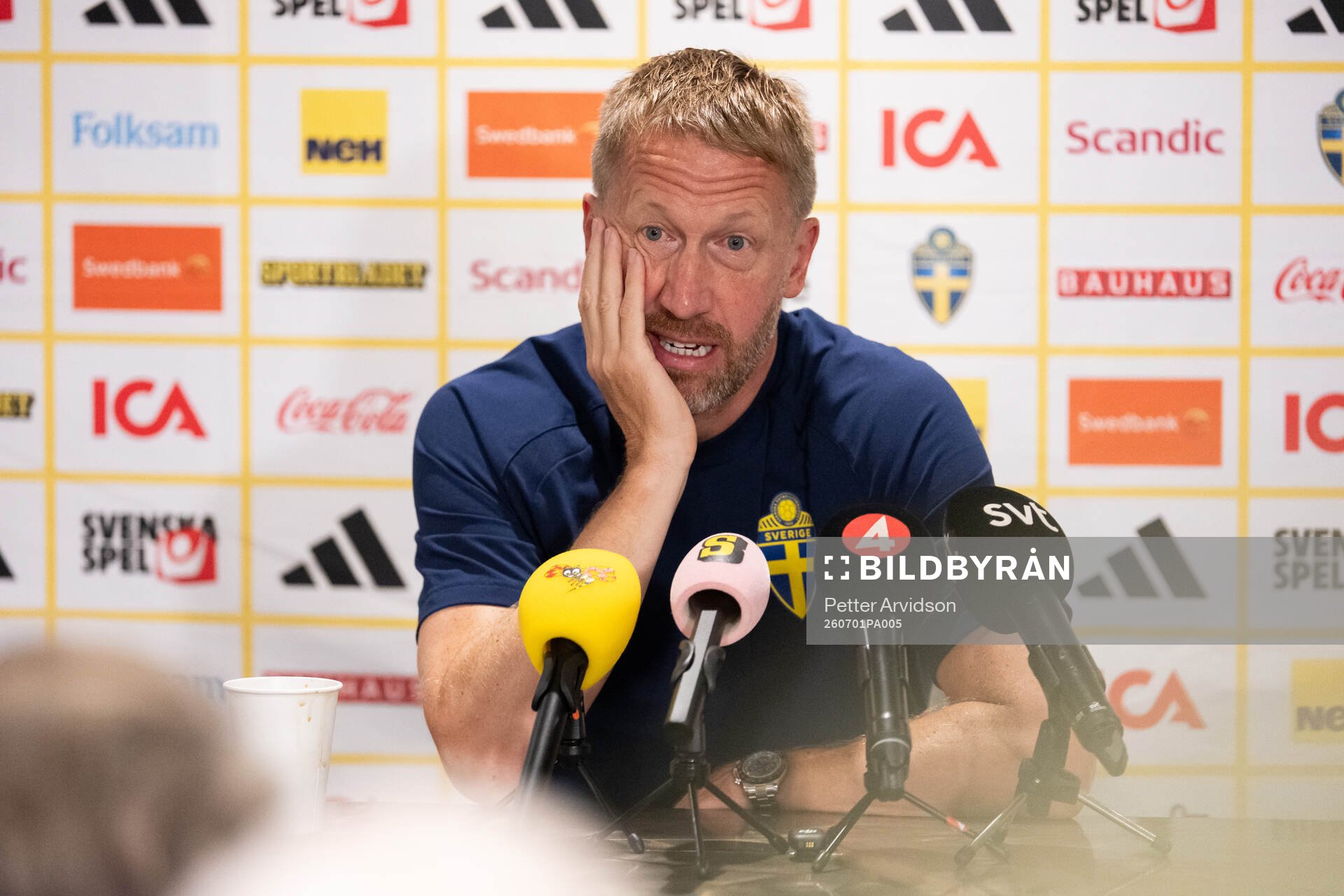 Head coach Graham Potter of the Swedish men's national