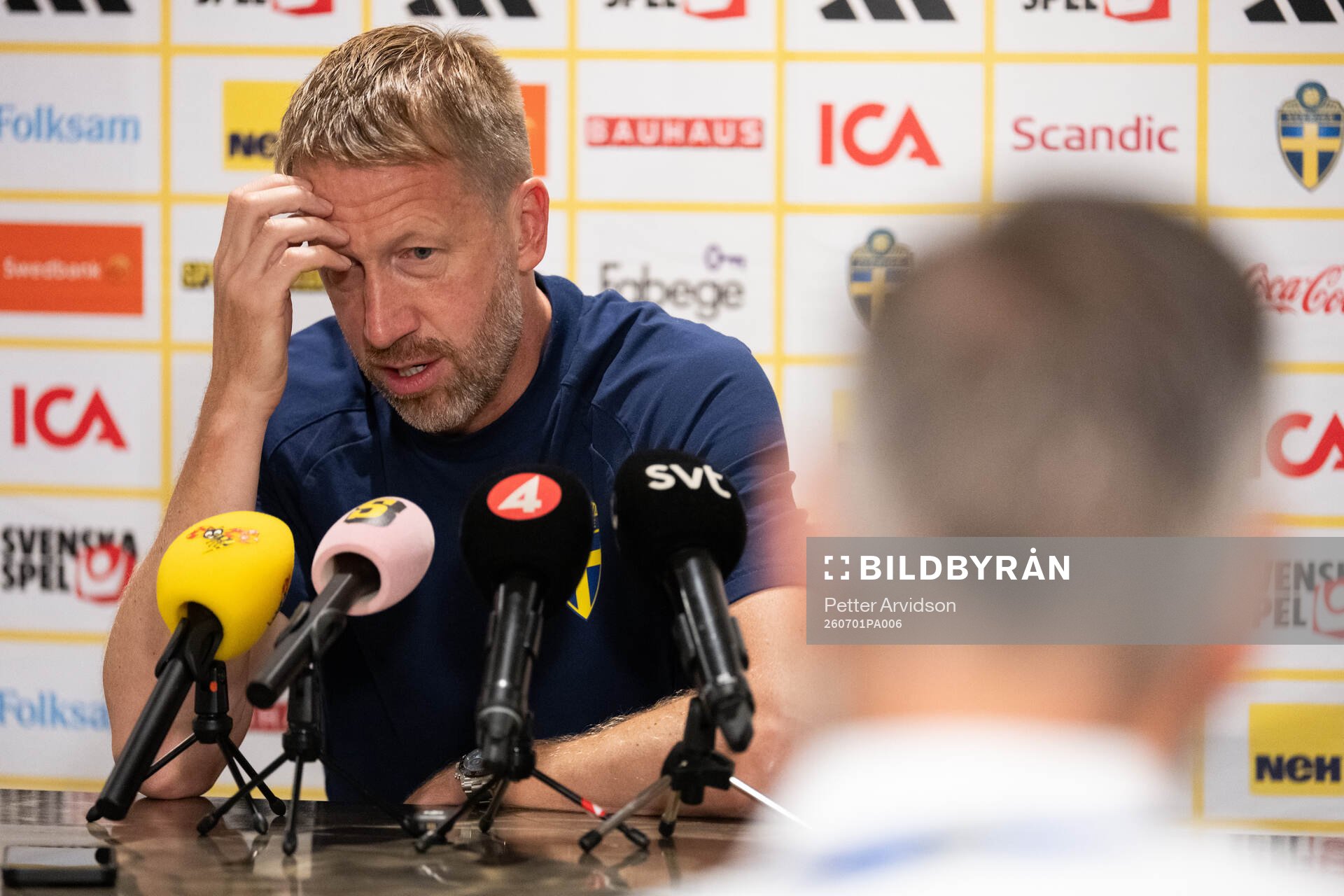 Head coach Graham Potter of the Swedish men's national