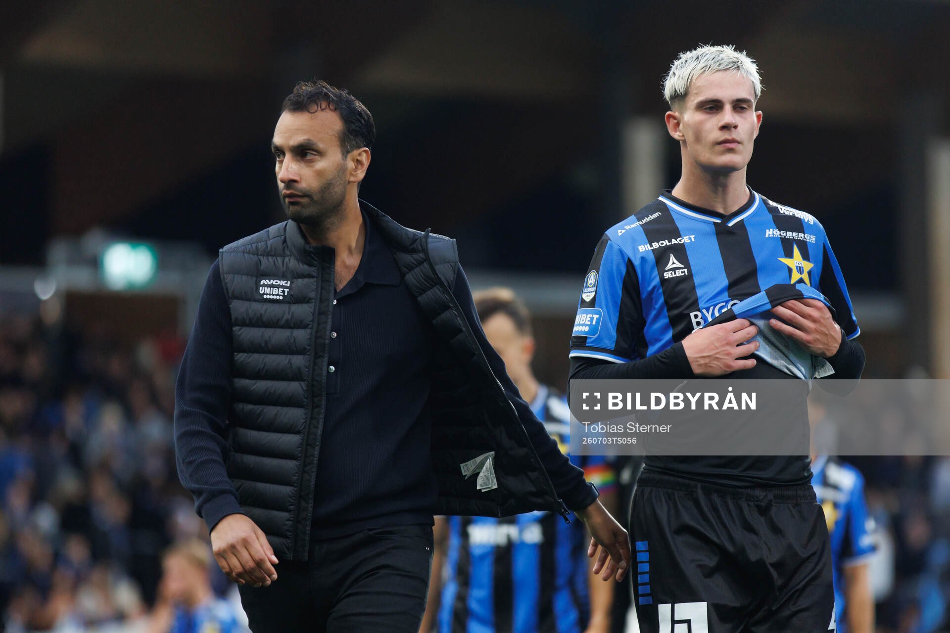 Sirius tränare Andreas Engelmark och Robbie Ure deppar