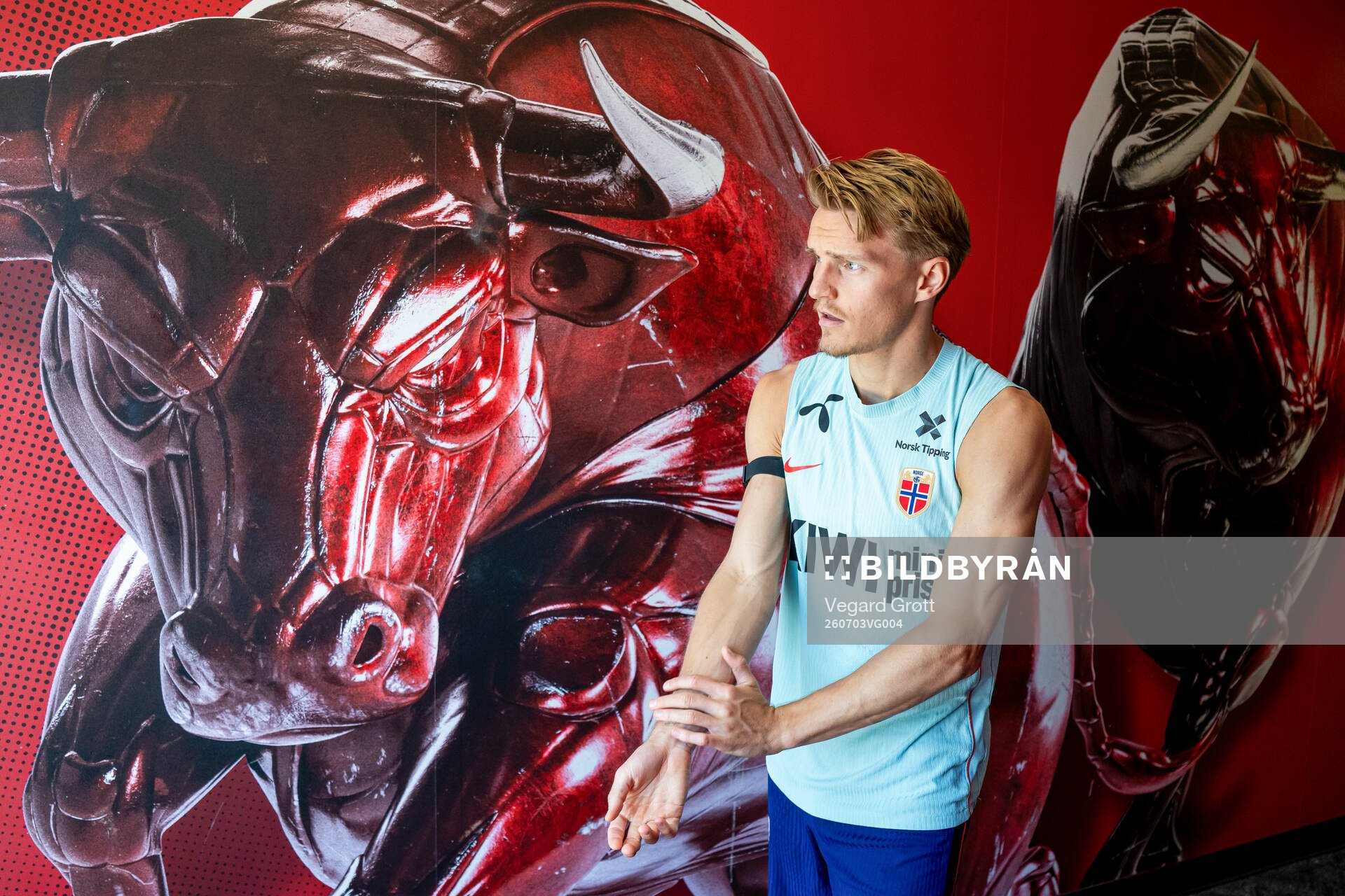 Martin Ødegaard of the Norwegian national football team
