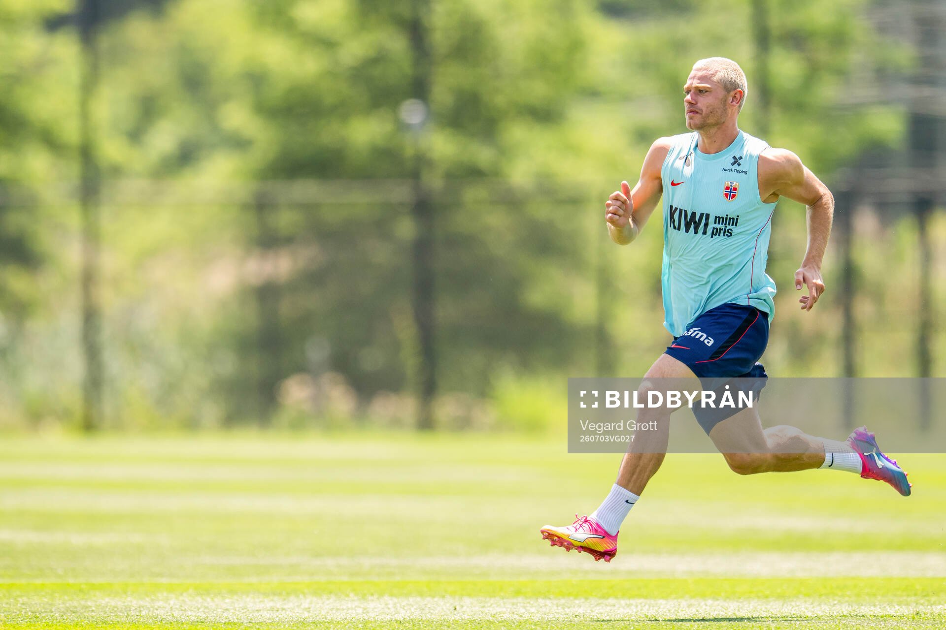 Julian Ryerson of the Norwegian national football team at a