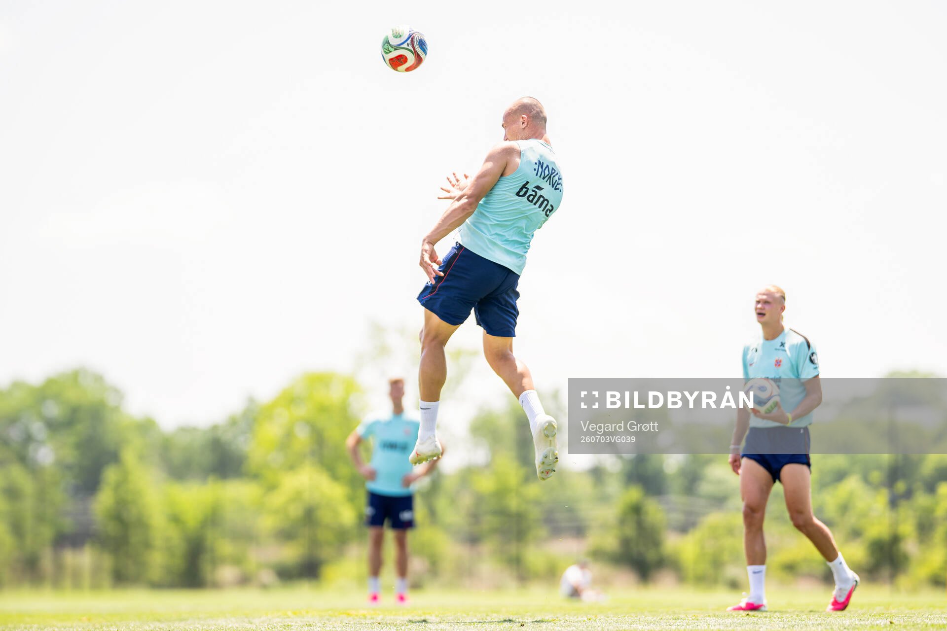 Leo Østigård of the Norwegian national football team at a
