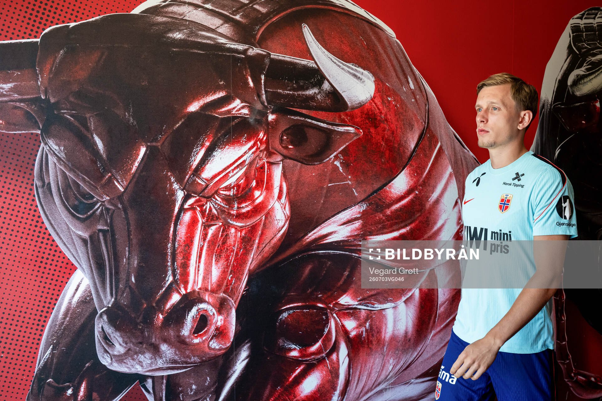 Marcus Holmgren Pedersen of the Norwegian national football