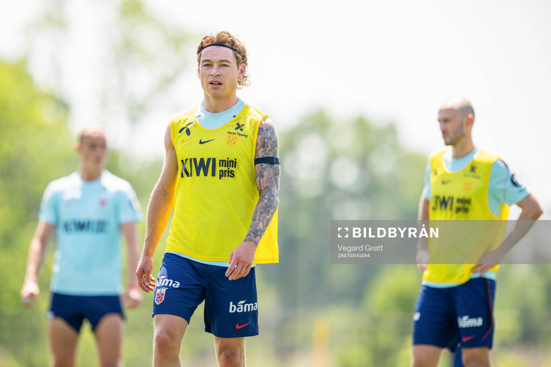 Patrick Berg of the Norwegian national football team at a