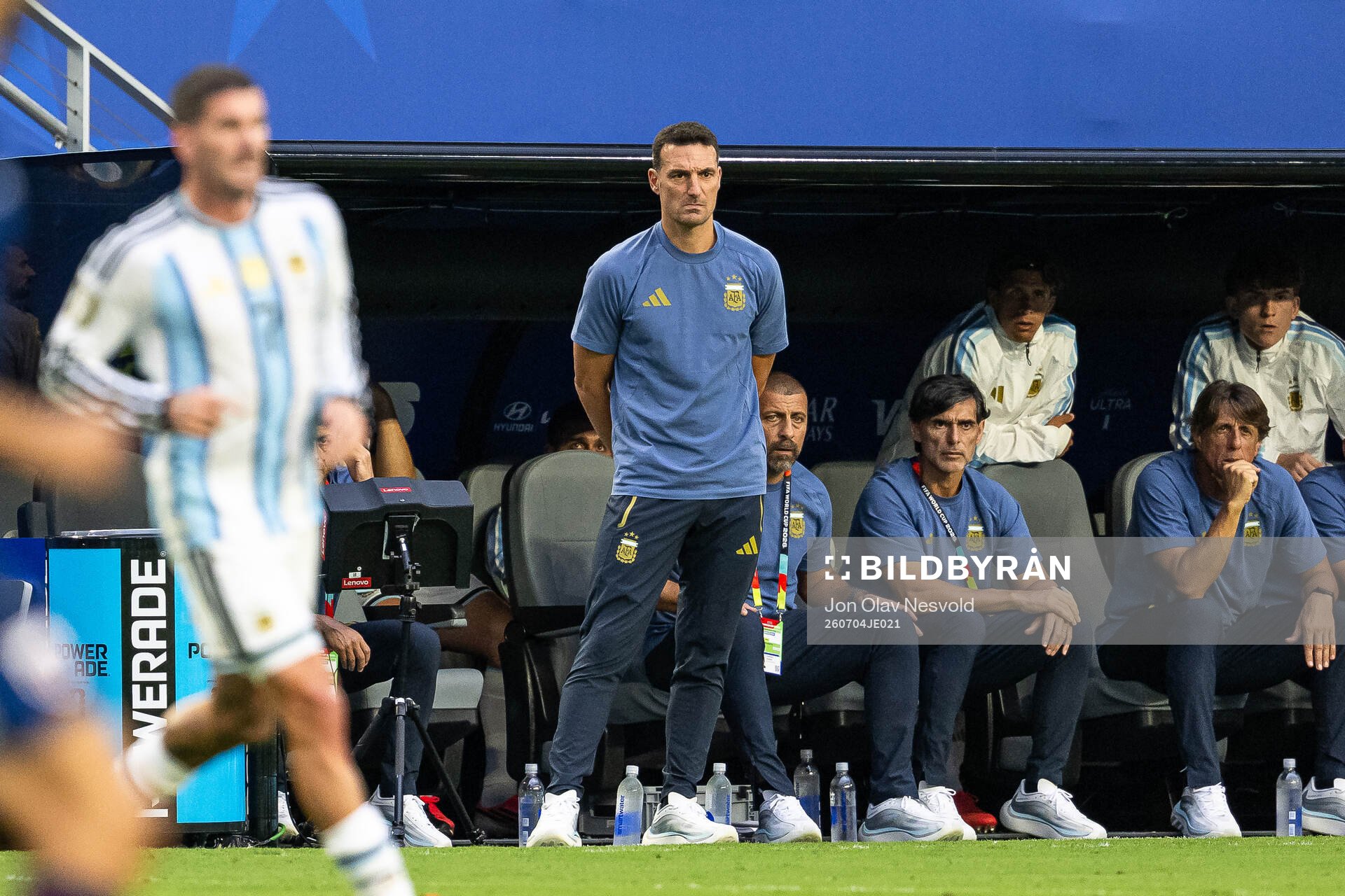 Head coach Lionel Sebastián Scaloni of Argentina