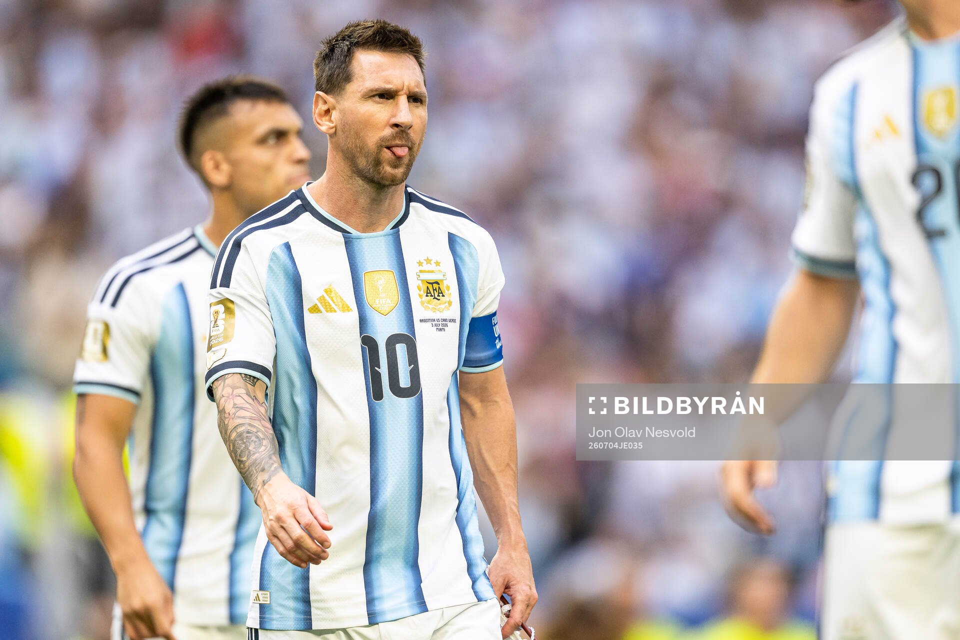 Lionel Messi of Argentina