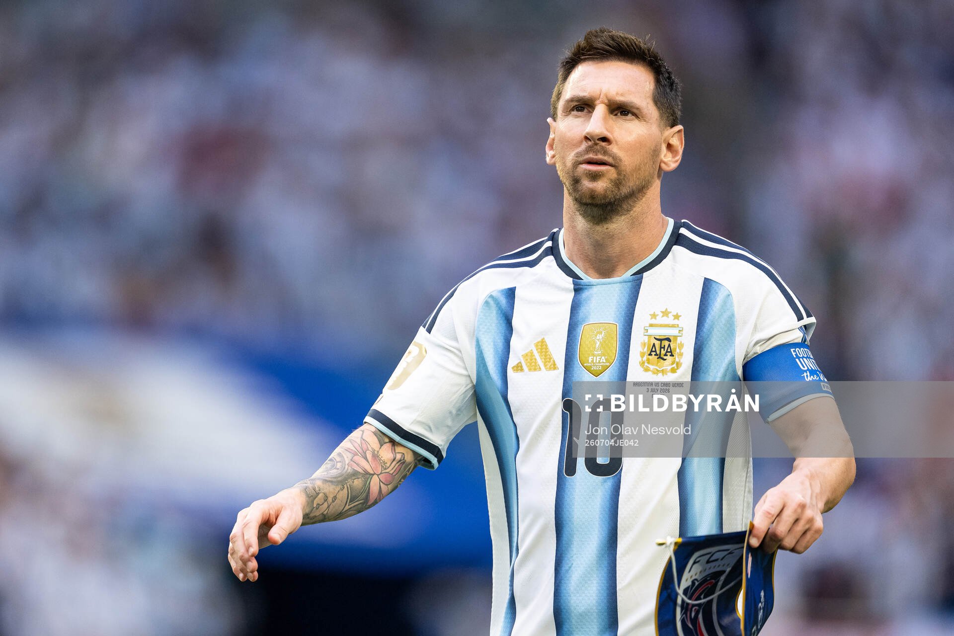 Lionel Messi of Argentina