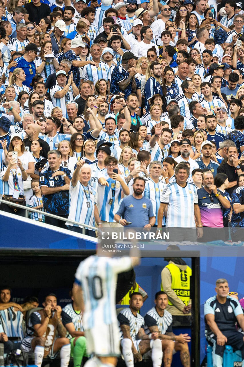 Lionel Messi of Argentina celebrates