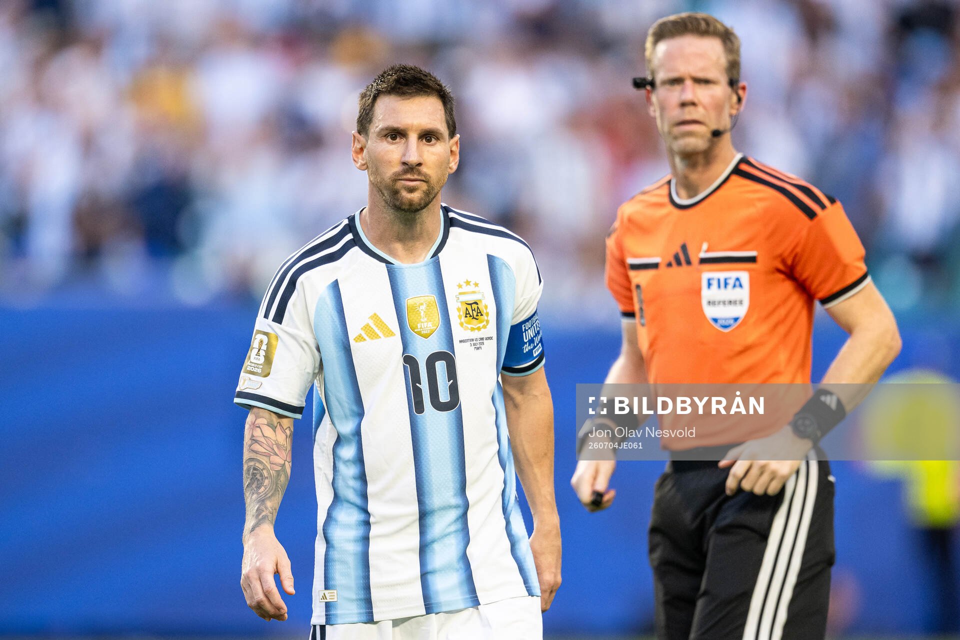 Lionel Messi of Argentina